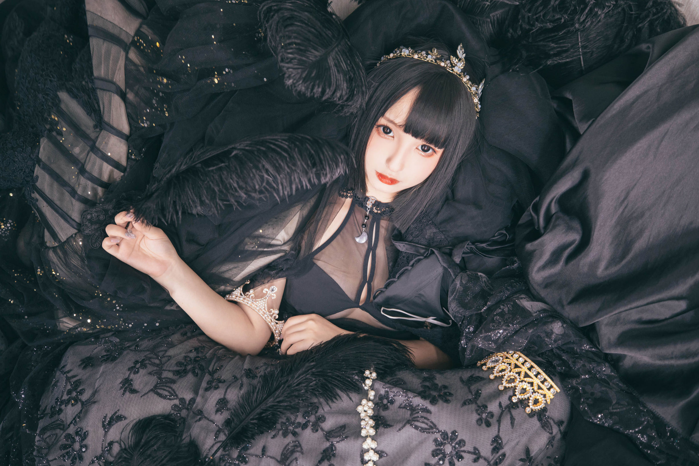 왕홍 COSER] 로리 가구라자카 마후유의 천국에 떨어지다 - 추락하는 천국