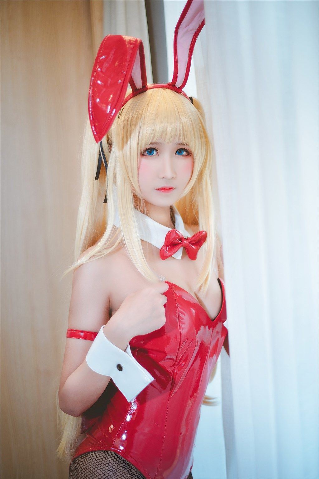 Cosplay] Weibo Meizi Sandu_69 - Black Silk Bunny Girl