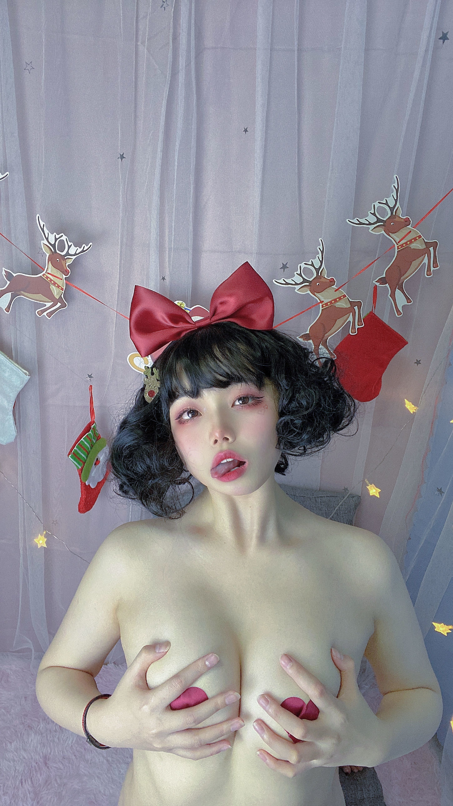 [Cosplay] 七月喵子 - 迟到的圣诞节