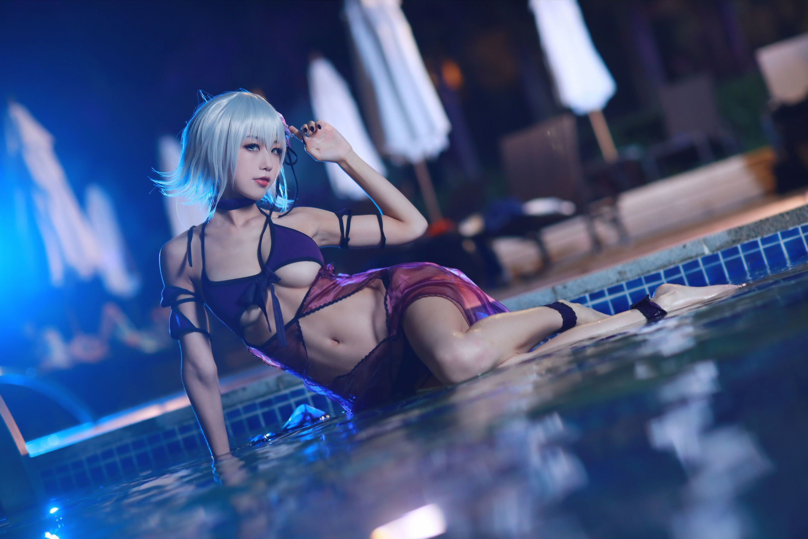คอสเพลย์] บล็อกเกอร์อนิเมะ 水淼aqua - ชองดาร์กชุดว่ายน้ำ