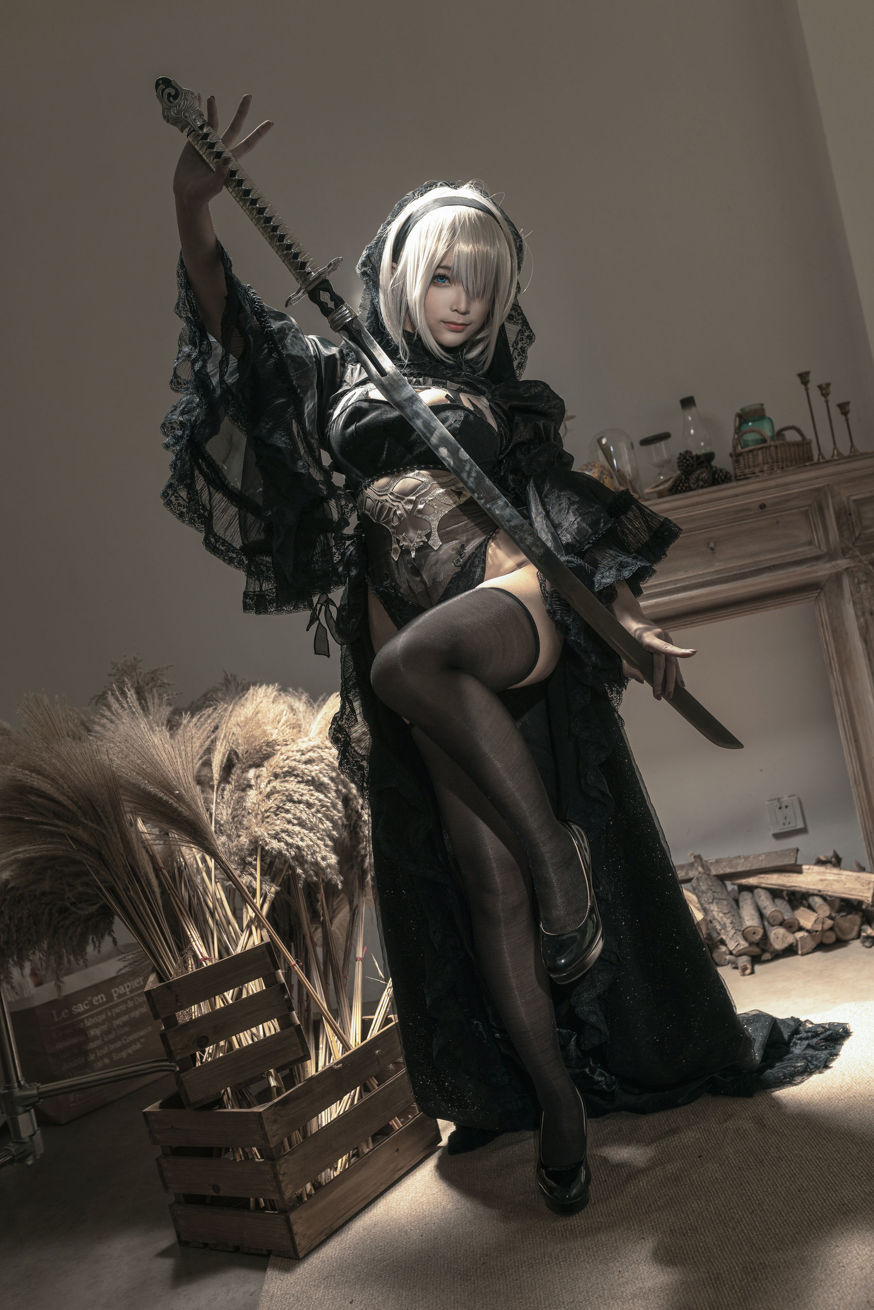 Cosplay] Anime Blogger Chun Mo Mo - Nier: Automata Black Bride