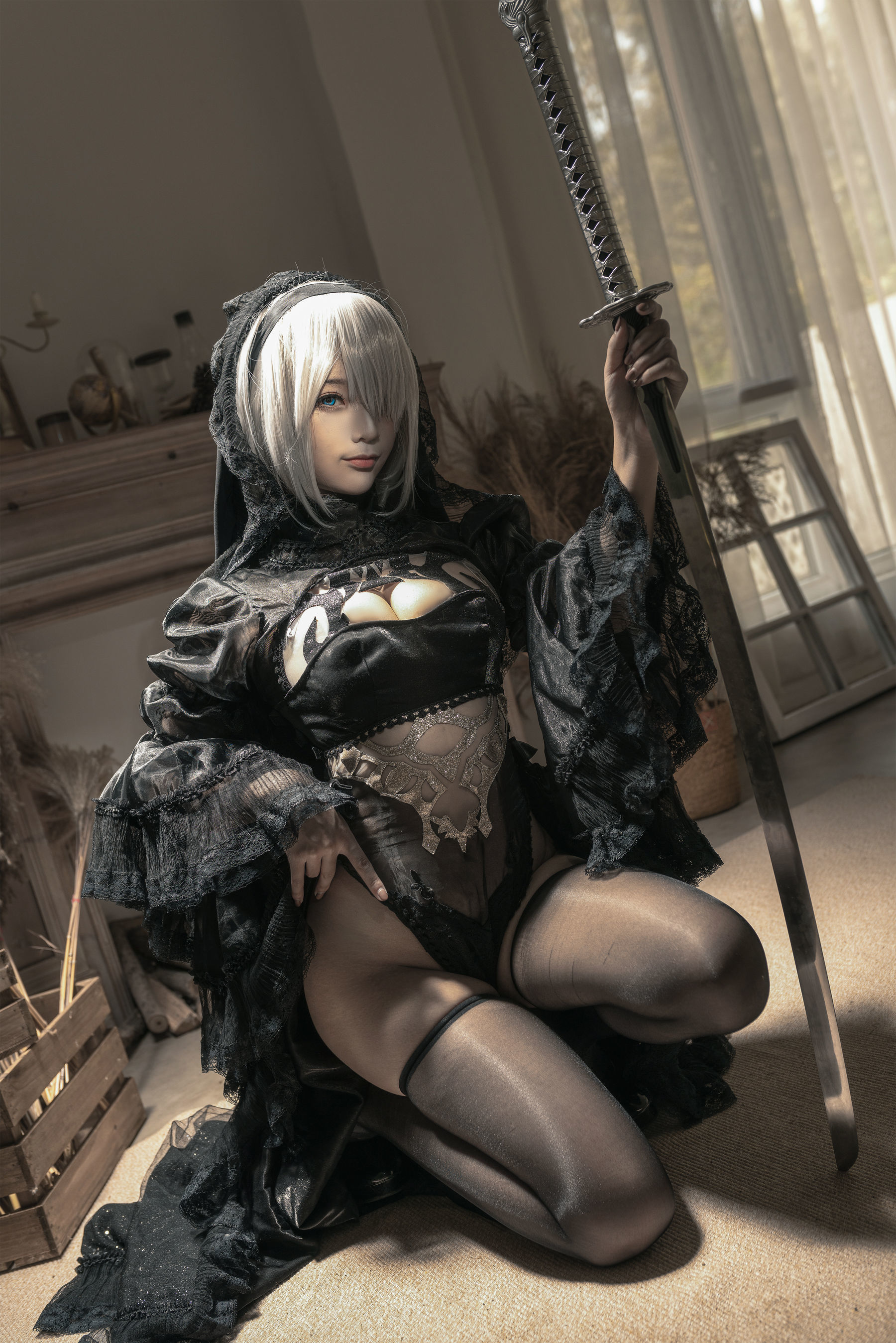 Cosplay] Anime Blogger Chun Mo Mo - Nier: Automata Black Bride