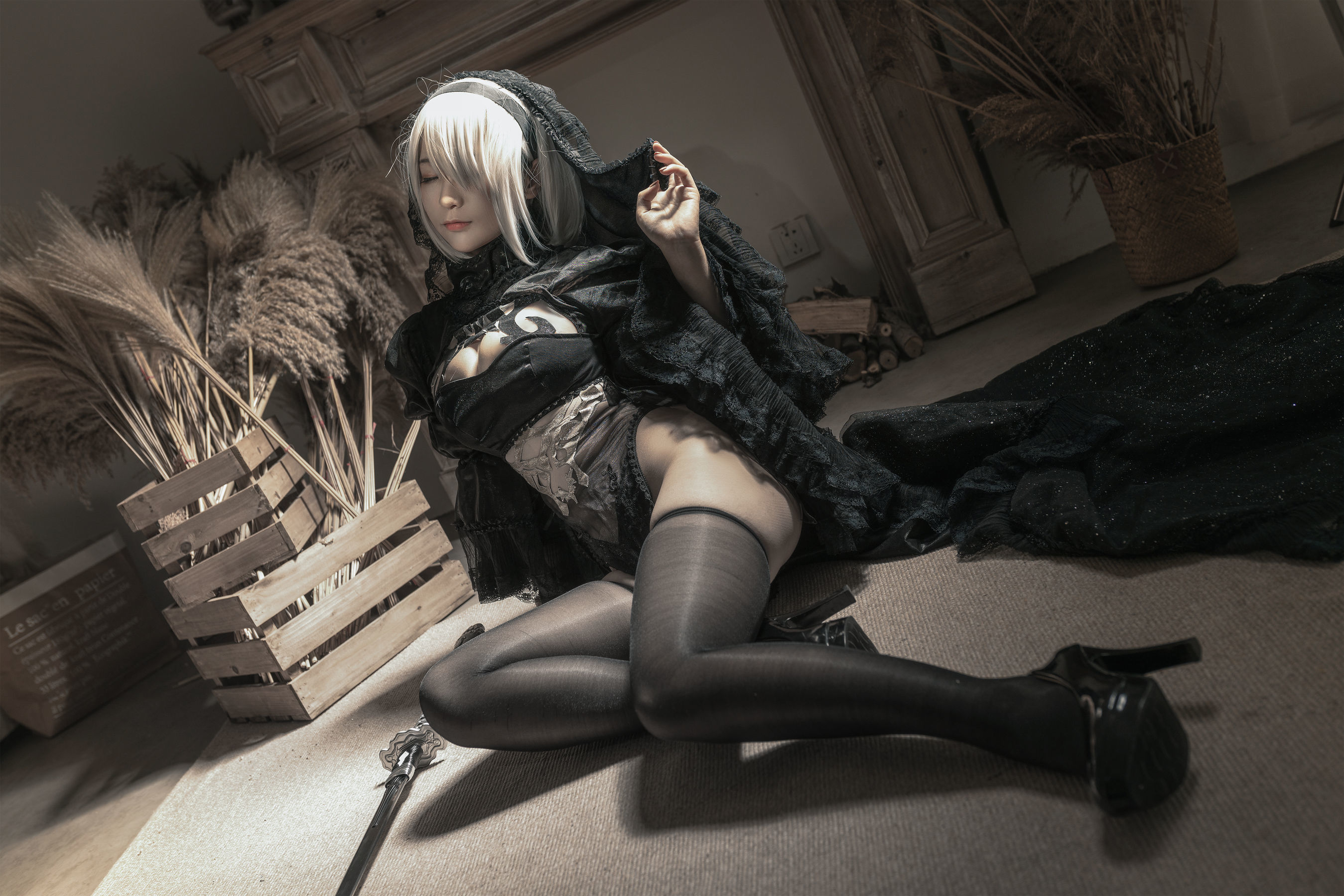 Cosplay] Anime Blogger Chun Mo Mo - Nier: Automata Black Bride