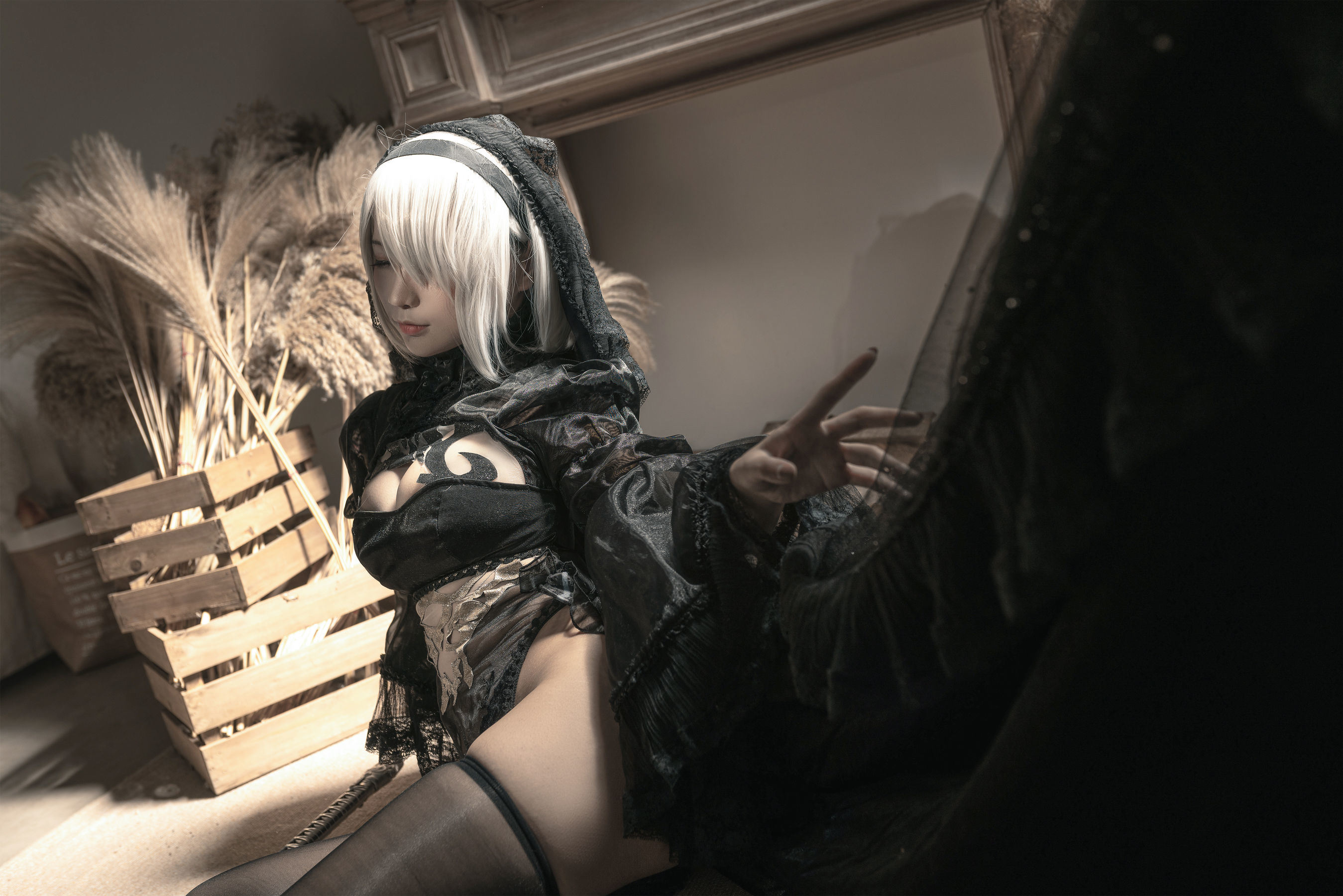 Cosplay] Anime Blogger Chun Mo Mo - Nier: Automata Black Bride