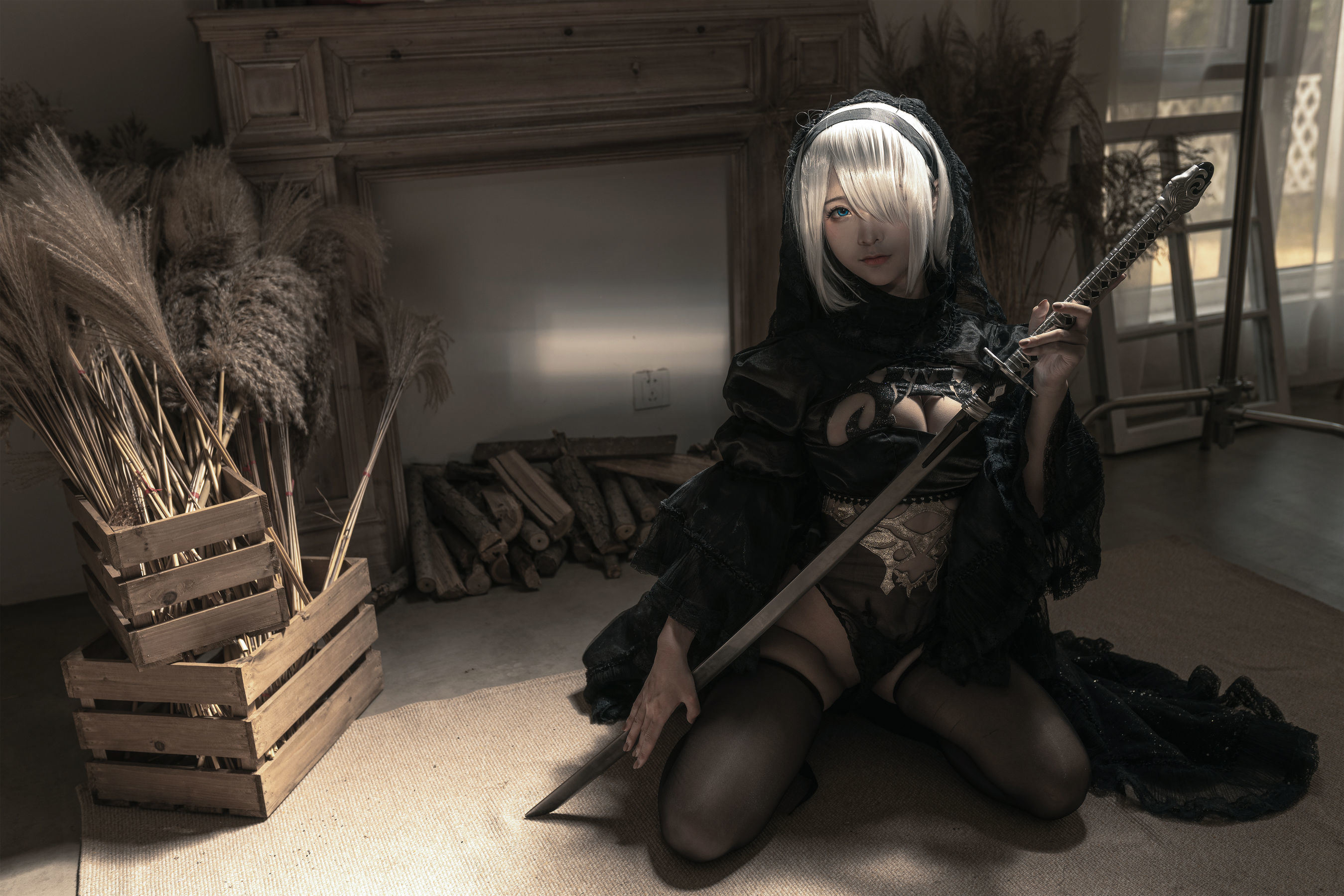Cosplay] Anime Blogger Chun Mo Mo - Nier: Automata Black Bride