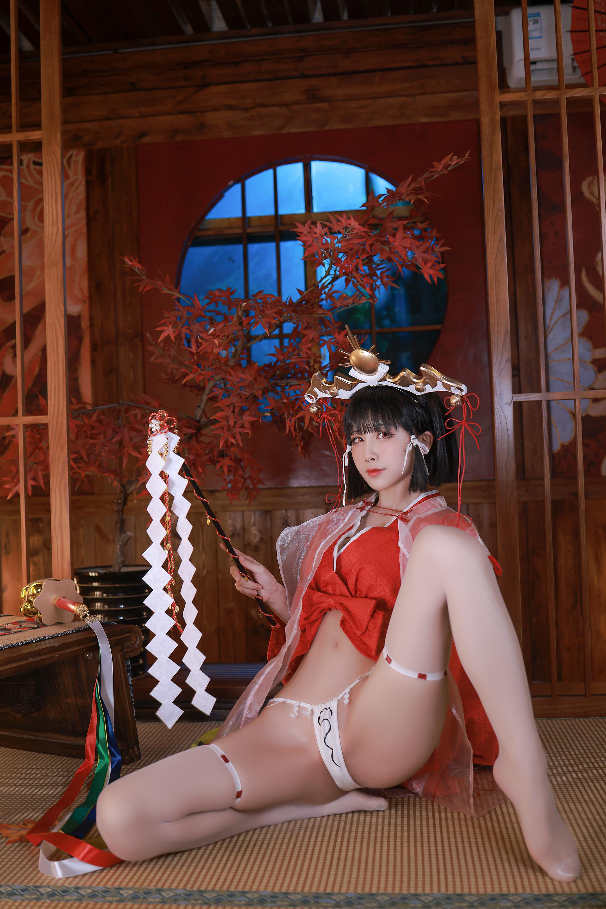 水淼アクア - 黒獣輝夜巫女 [98p