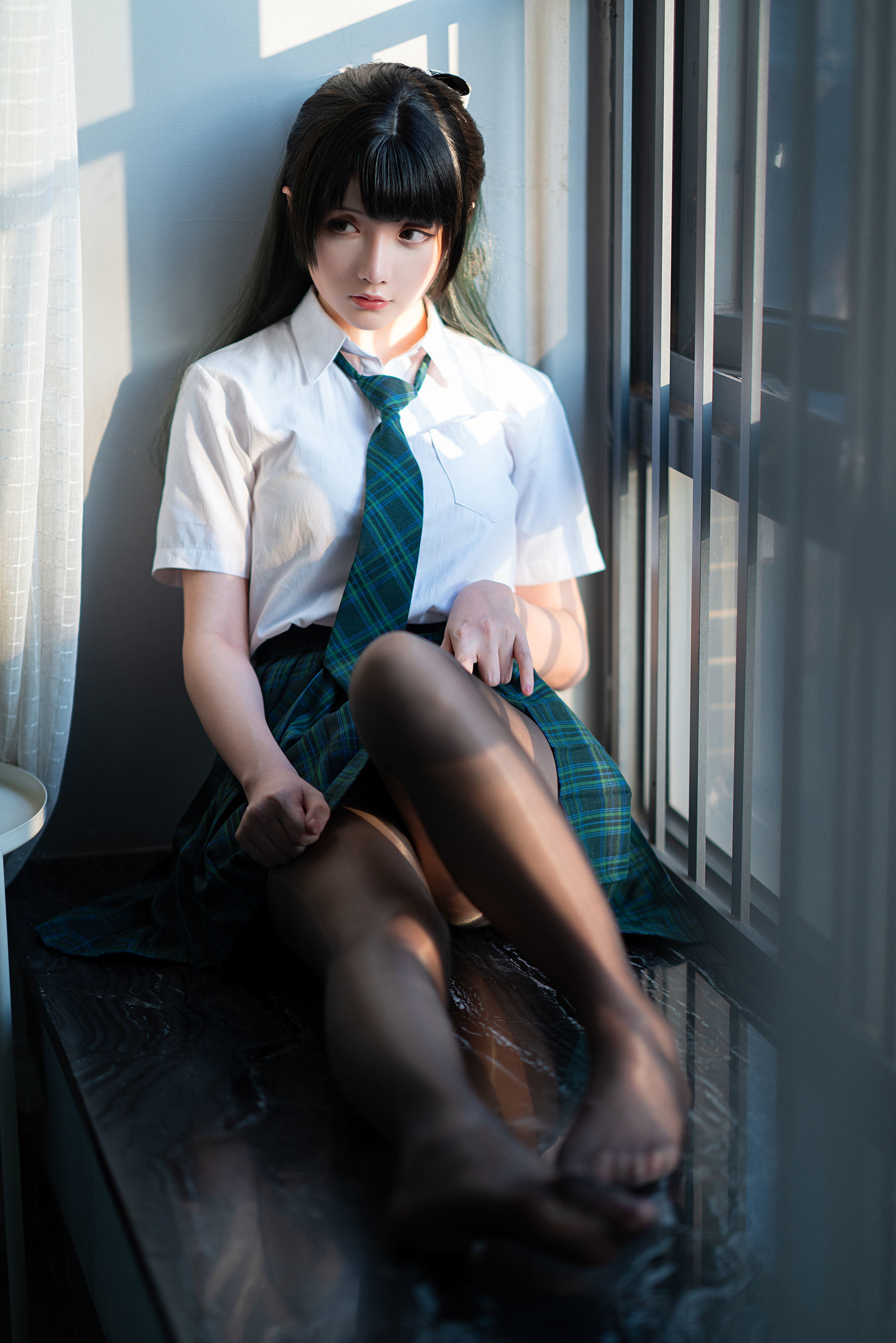 코스프레 혜택] 코서 아가씨 성지 치치 - JK-녹색