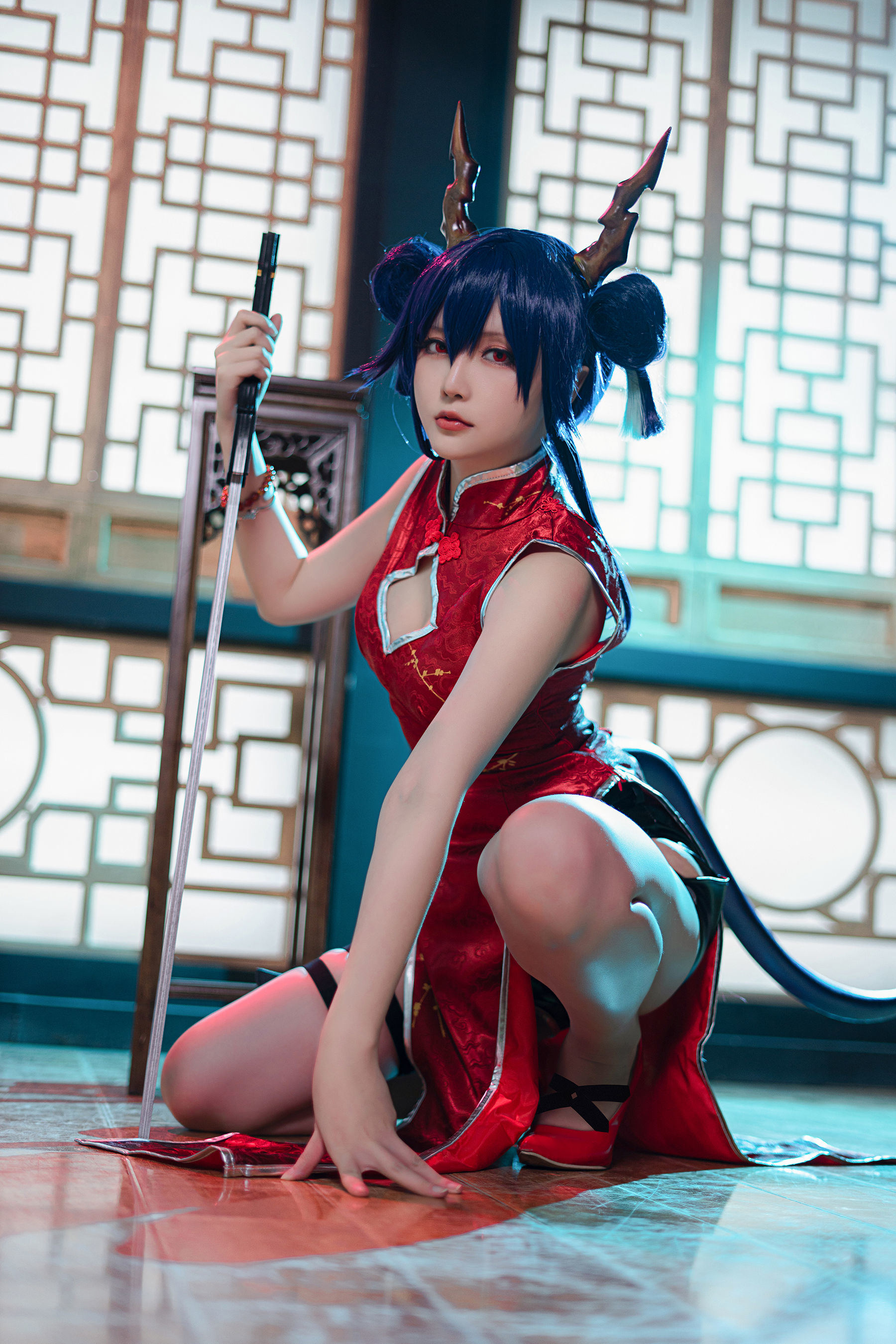 コスプレ特典] コサーお姉さん ホシノチチ - アークナイツ《チェン》