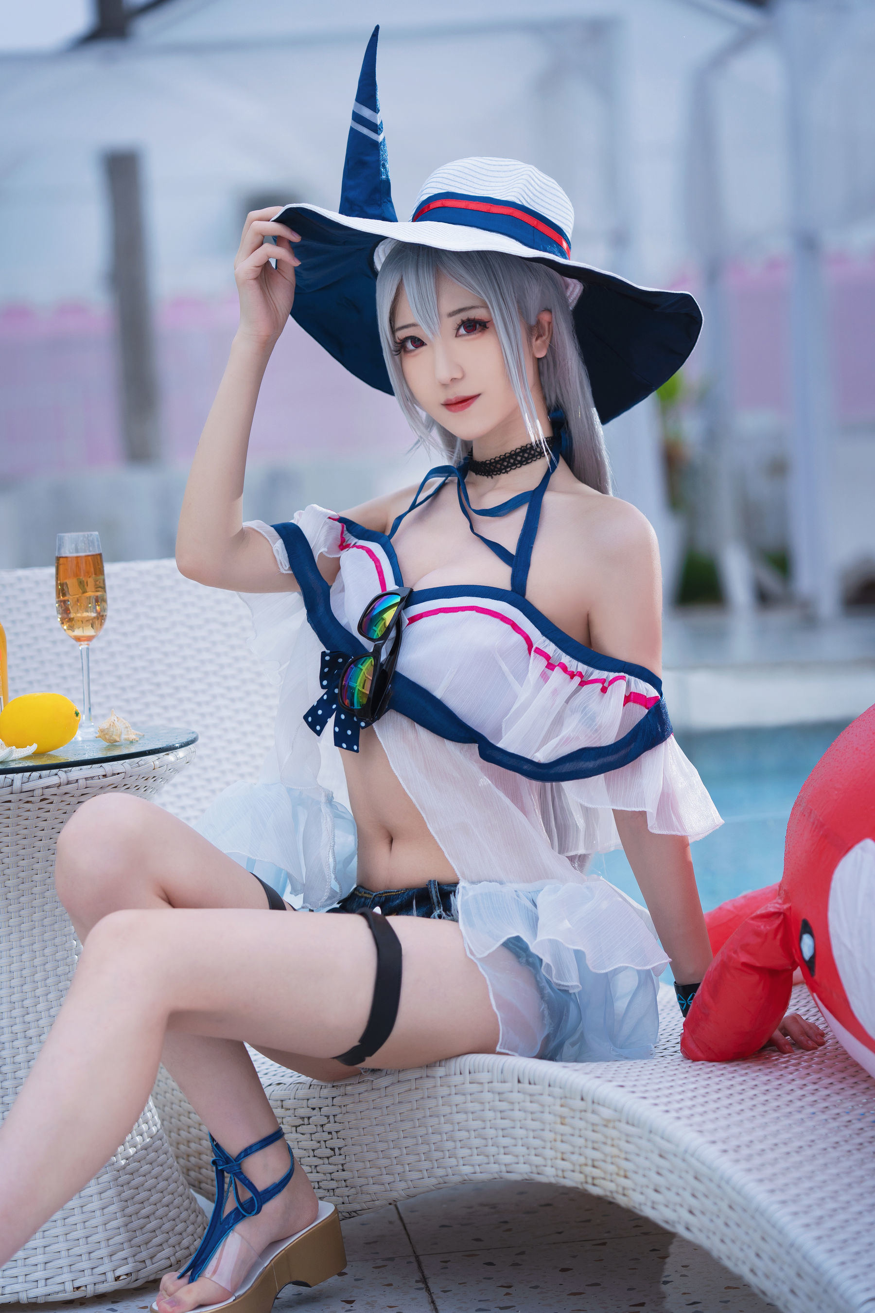 คอสฟู๋ลี่] น้องสาว มิอิ้นอิ้นww - อาร์คไนท์ส สกาดี ชุดว่ายน้ำ