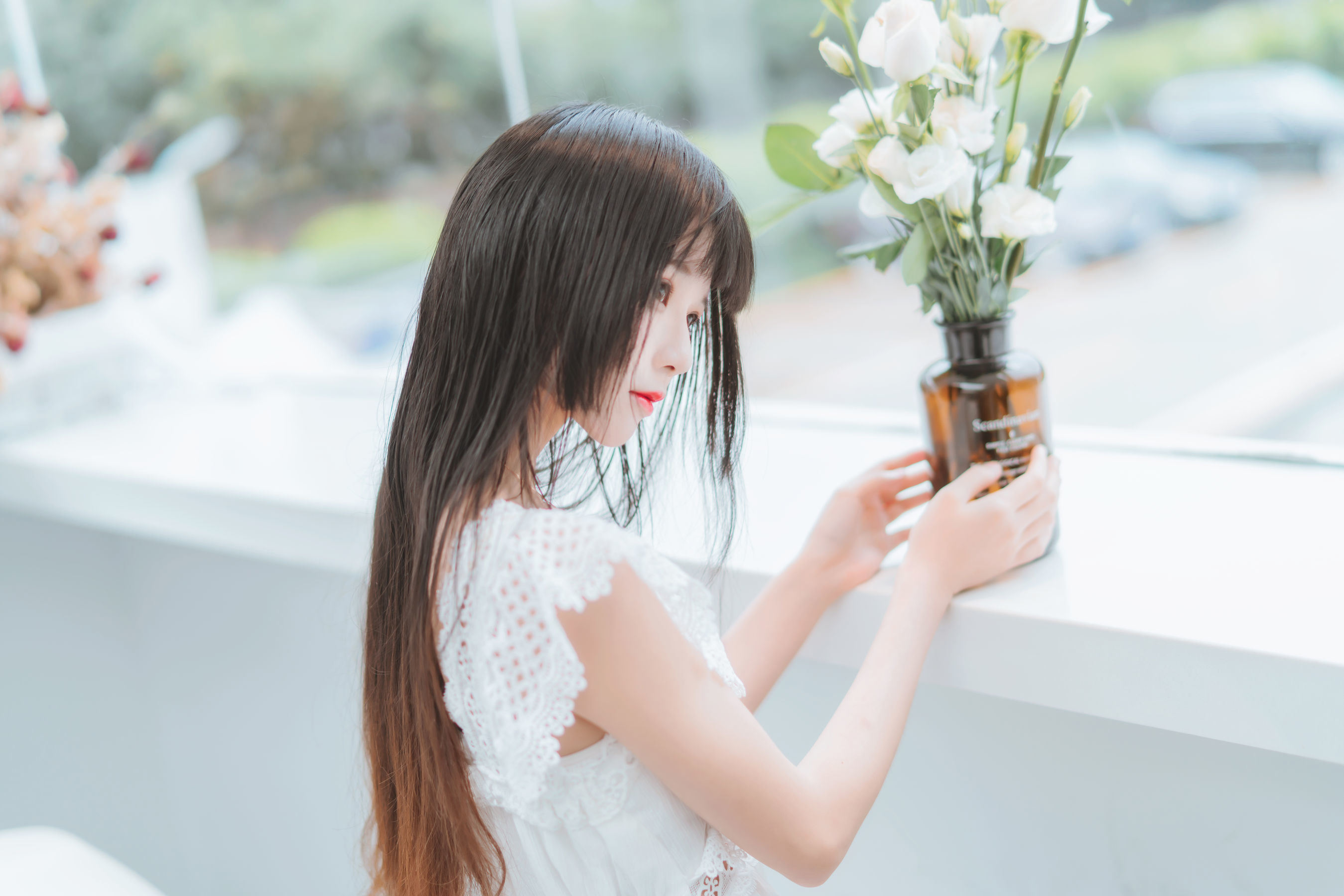 COS福利] 櫻桃喵 - 清新之白花花