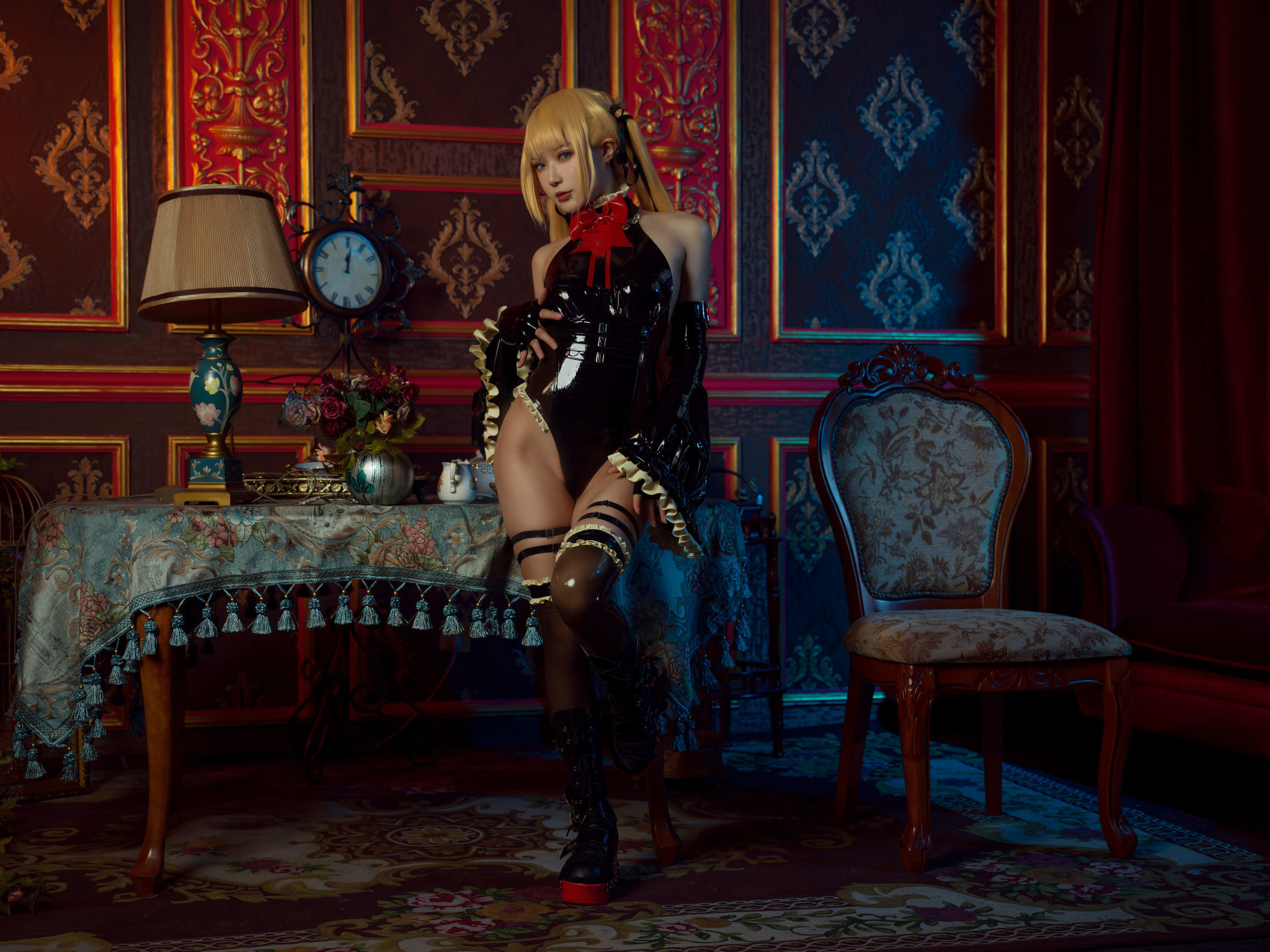 เน็ตไอดอล COSER 写真] บล็อกเกอร์อนิเมะ อาเปา ก็เป็น สาวกระต่าย - อาเปา แมรีโรส ชุดยาง