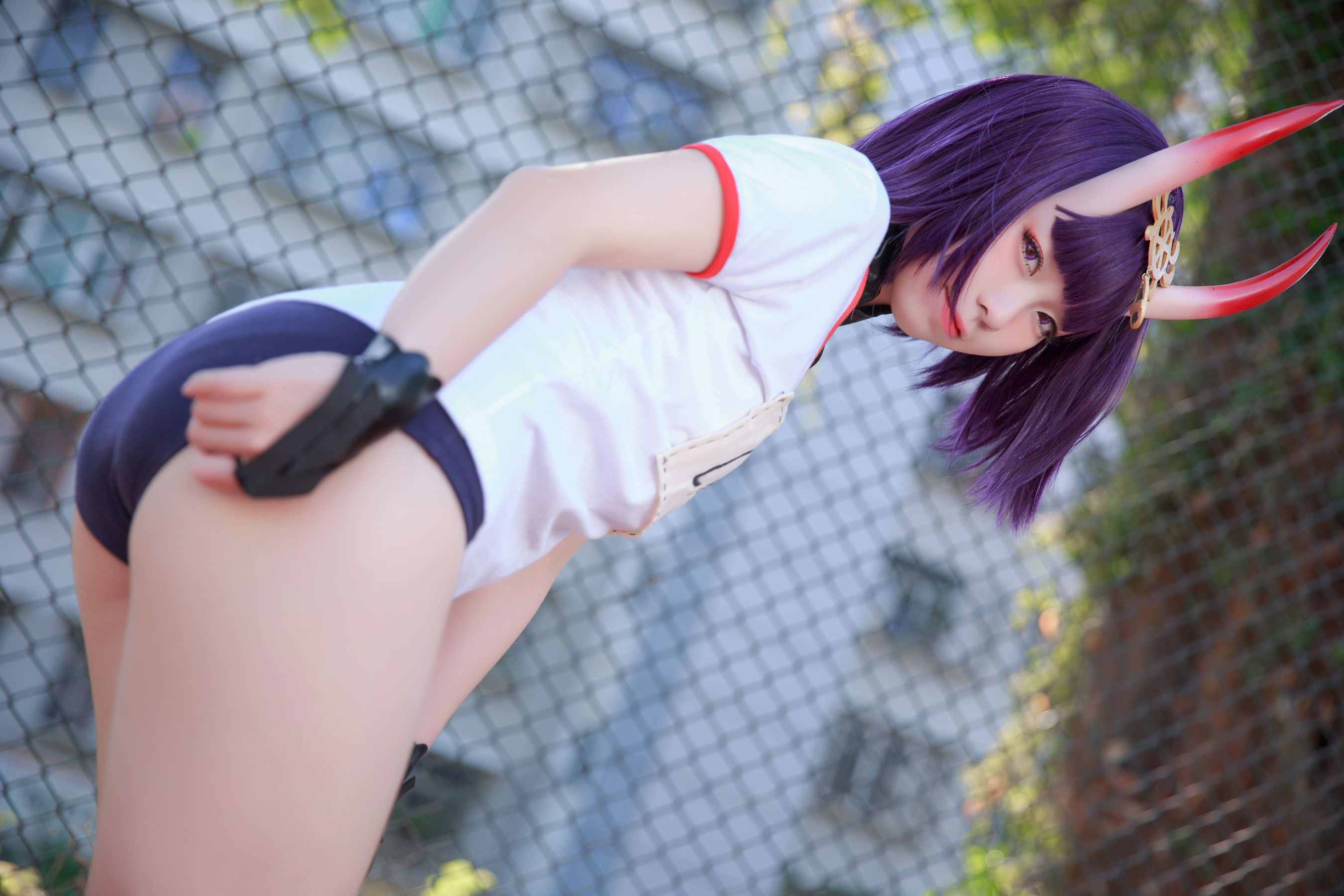 เน็ตไอดอล COSER 写真] บล็อกเกอร์อนิเมะ G44 จะไม่ได้รับบาดเจ็บ - โชเท็น ชุดยิมนาสติก
