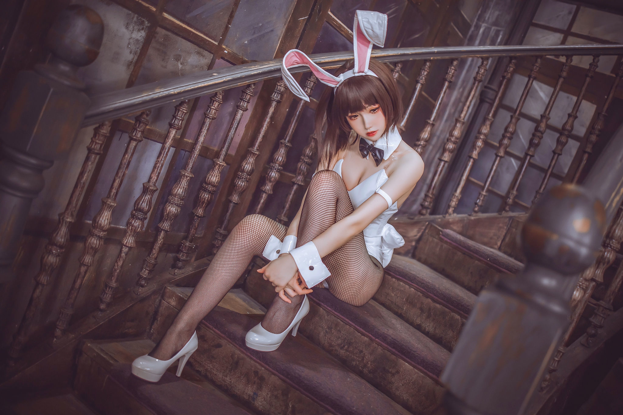 [网红COSER写真] Coser衣衣 - 加藤惠兔女郎