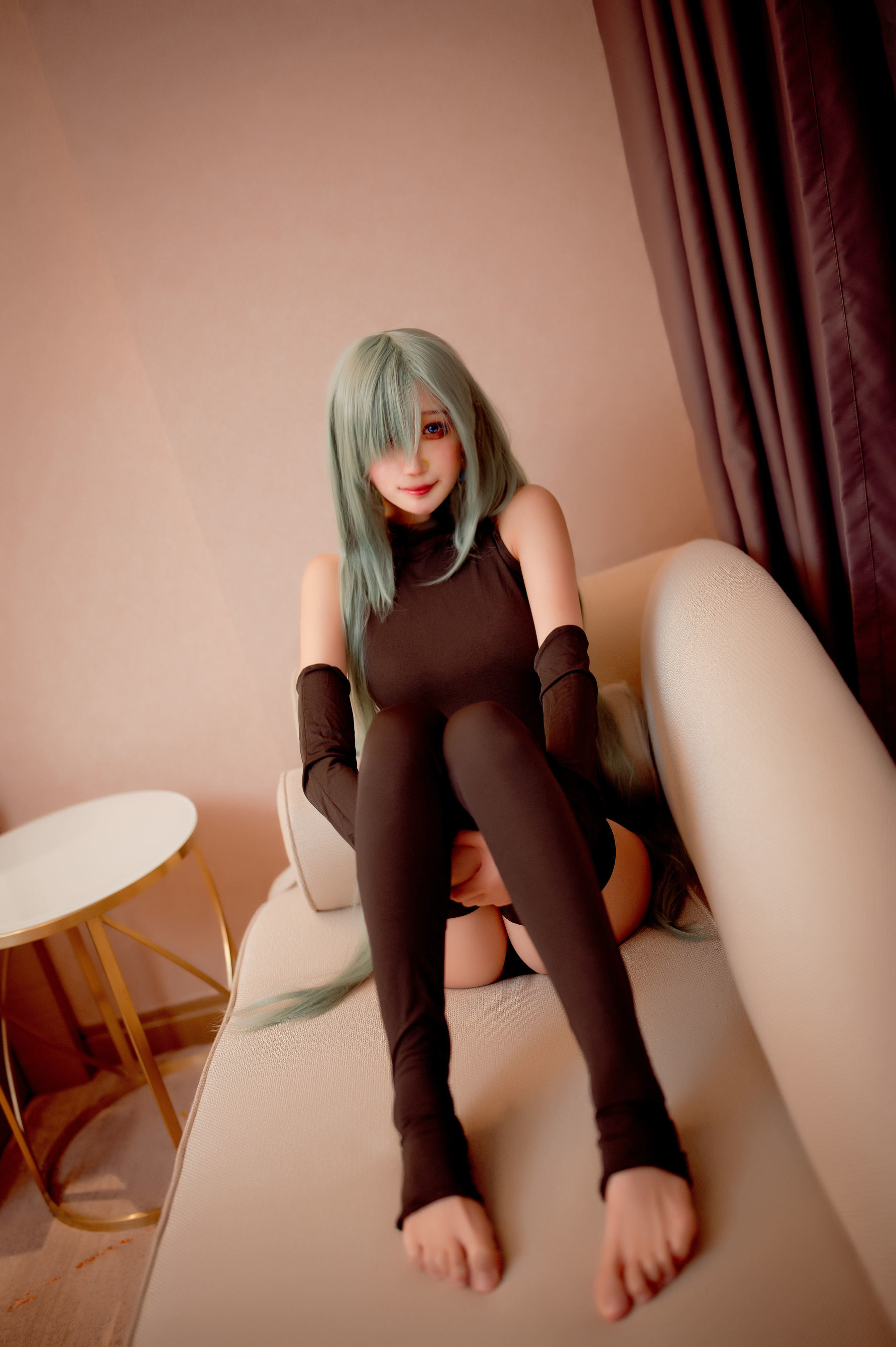 [网红COSER写真] 周叽是可爱兔兔 - 伊丽莎白连体衣