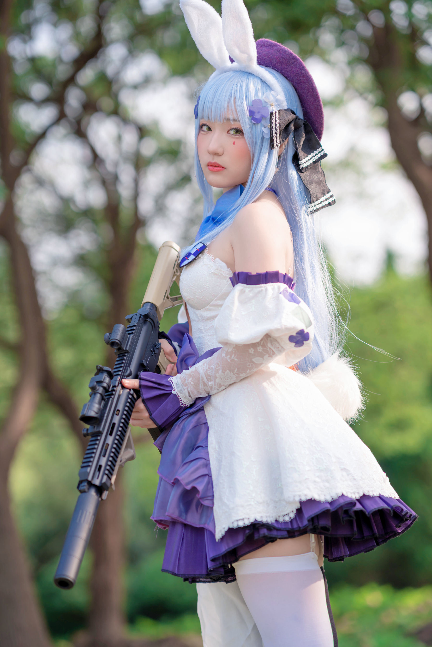 ภาพถ่ายเน็ตไอดอล COSER] บล็อกเกอร์อนิเมะ ไมม์ มิเมะ - เสี่ยวหนี่ เฉียนเซี่ยน HK416