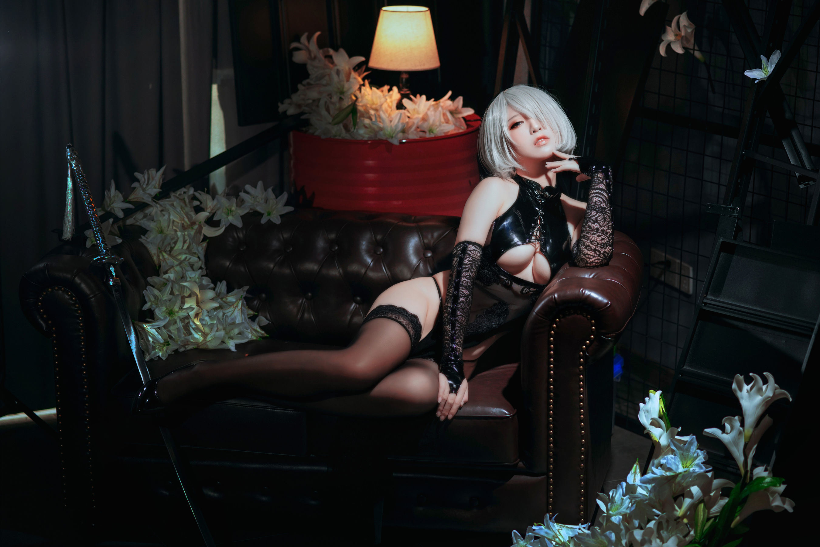 Ban Ban Zi คอสเพลย์ 2B Mi Yan Qipao