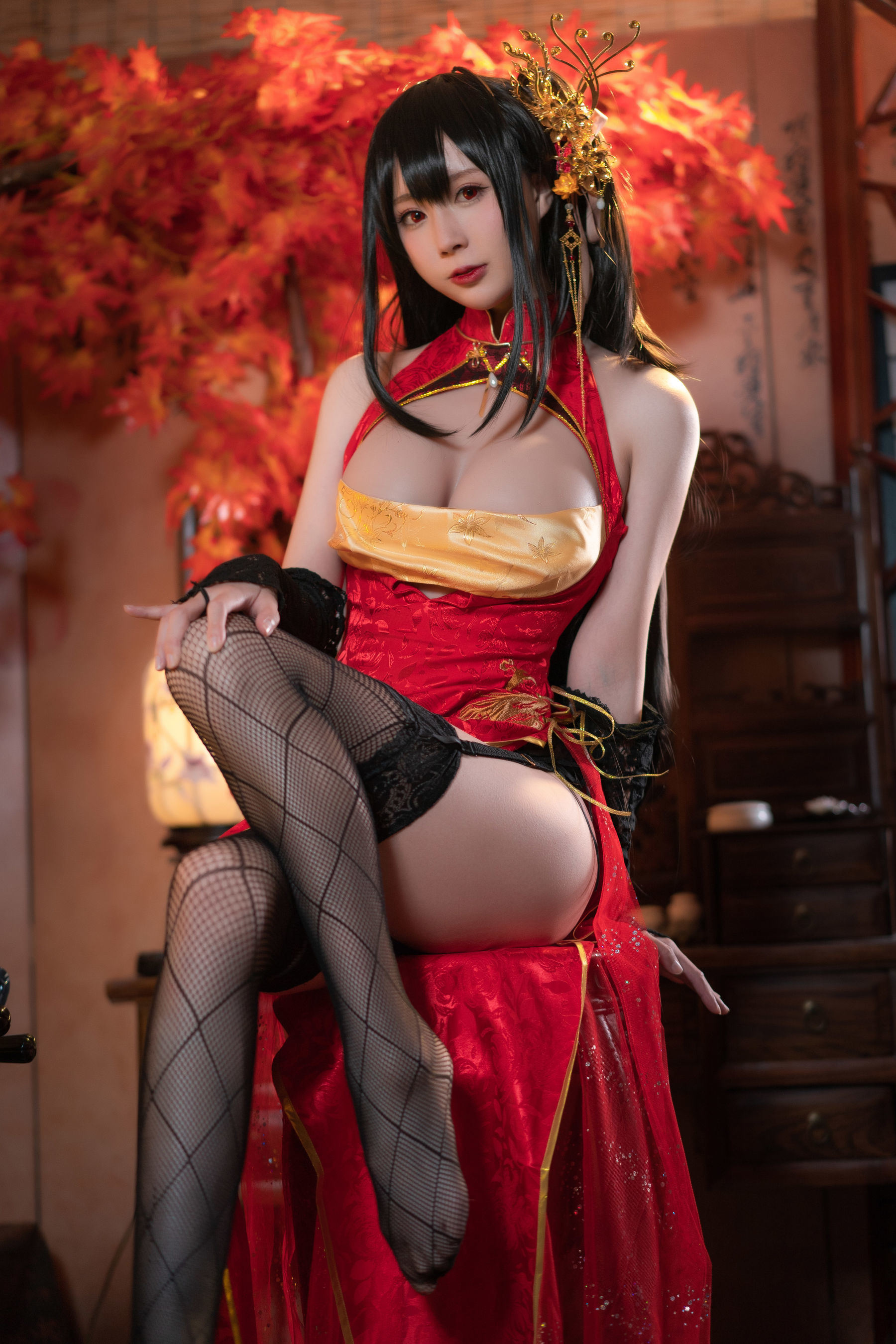 [网红COSER写真] 西园寺南歌写真 - 大凤 旗袍