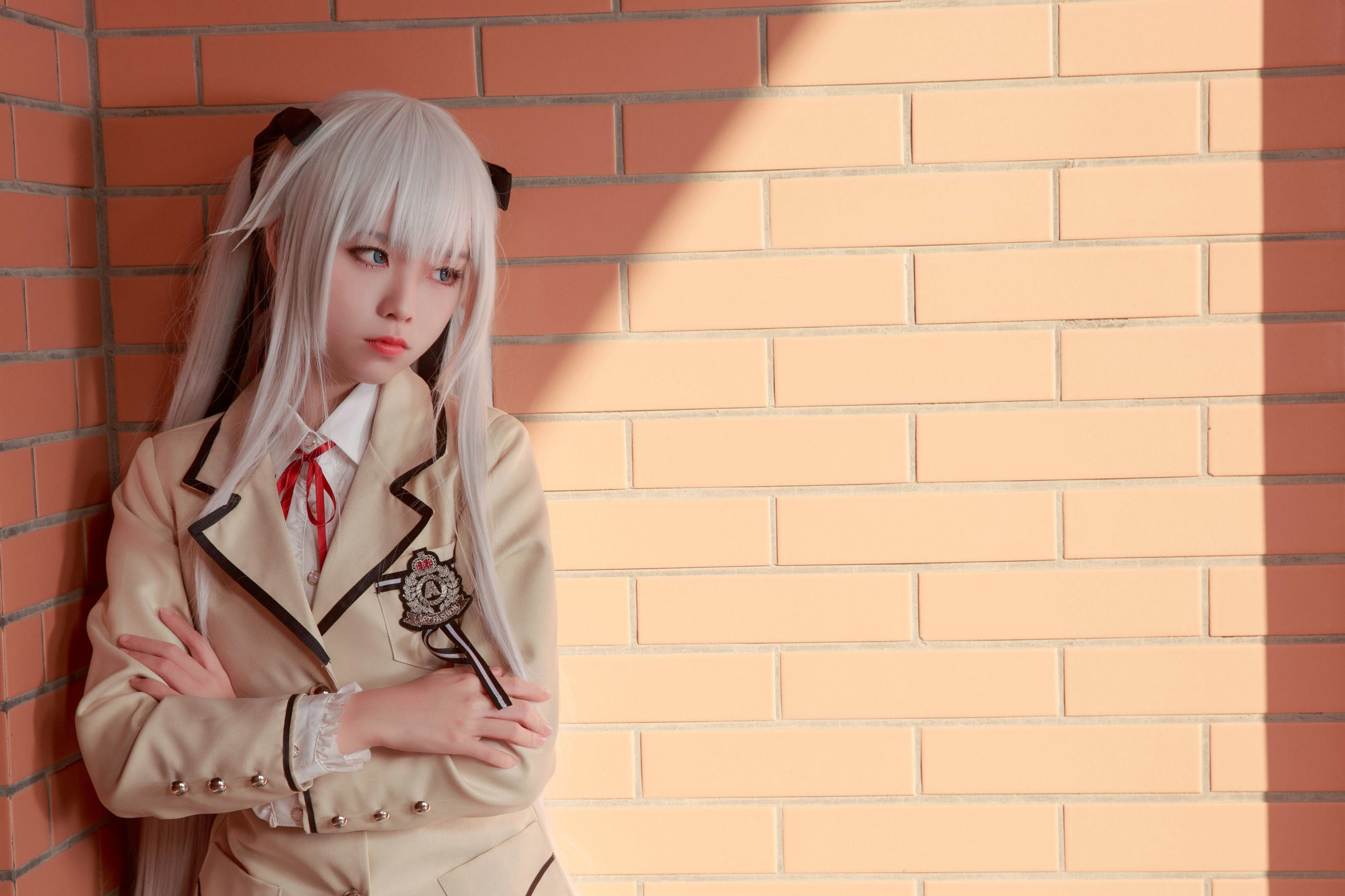 [网红COSER写真] 动漫博主G44不会受伤 - 雾枝校服