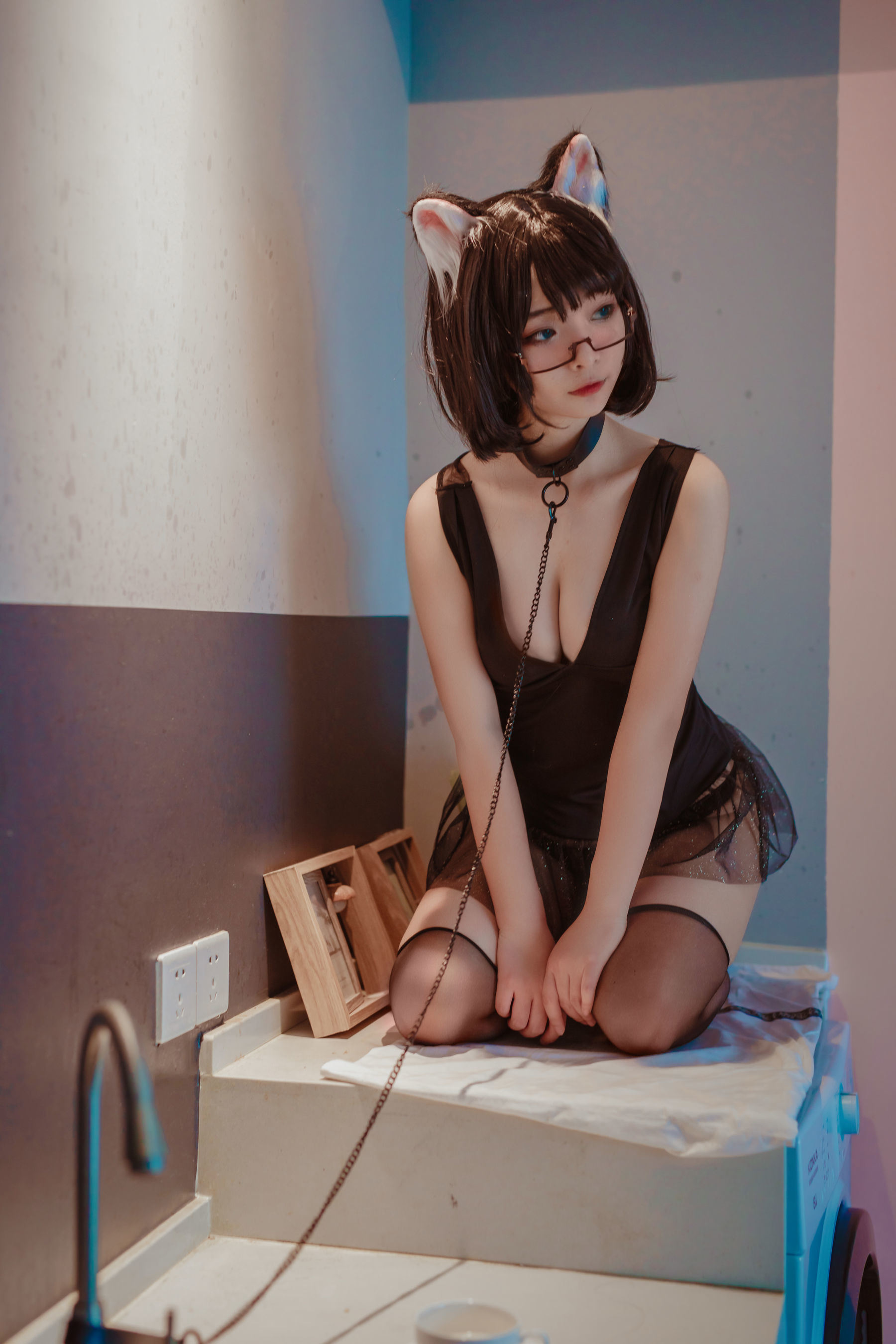 เน็ตไอดอล COSER หนังสือภาพ] ยูฮุย - หัวแมวกระโปรงดำ