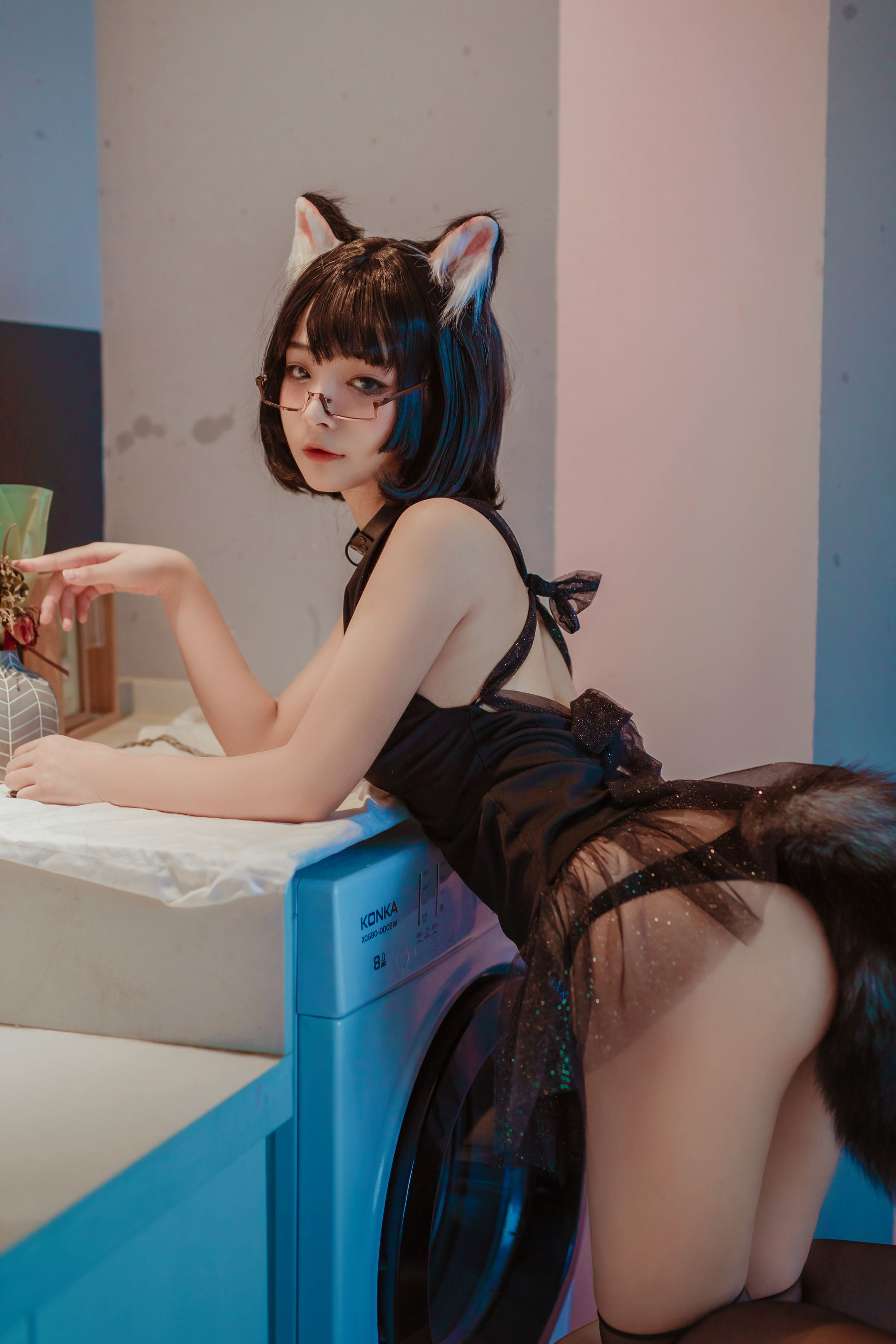 เน็ตไอดอล COSER หนังสือภาพ] ยูฮุย - หัวแมวกระโปรงดำ