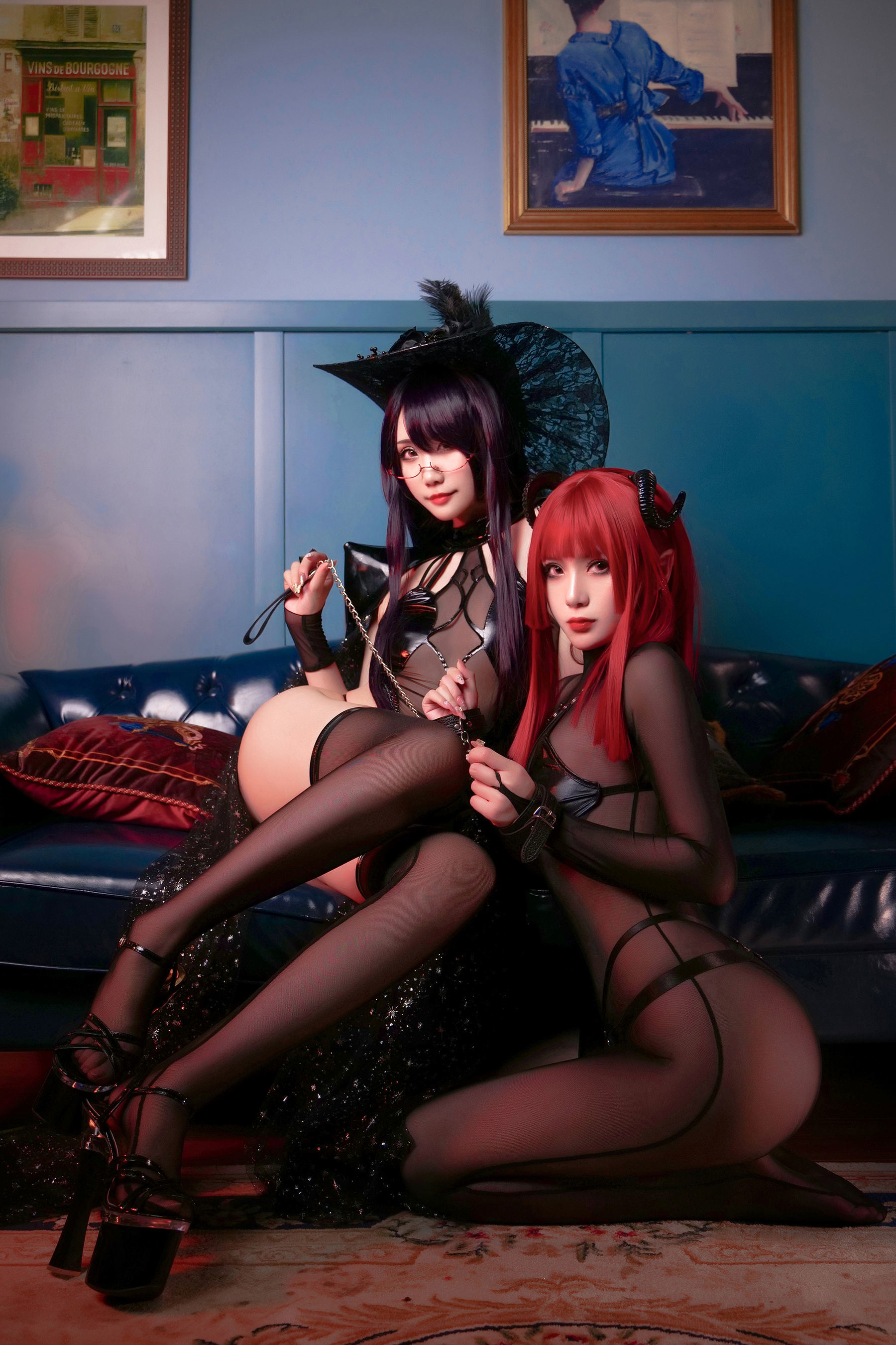 [网红COSER写真] 动漫博主曉美媽&羊大真人 - 魔女集会
