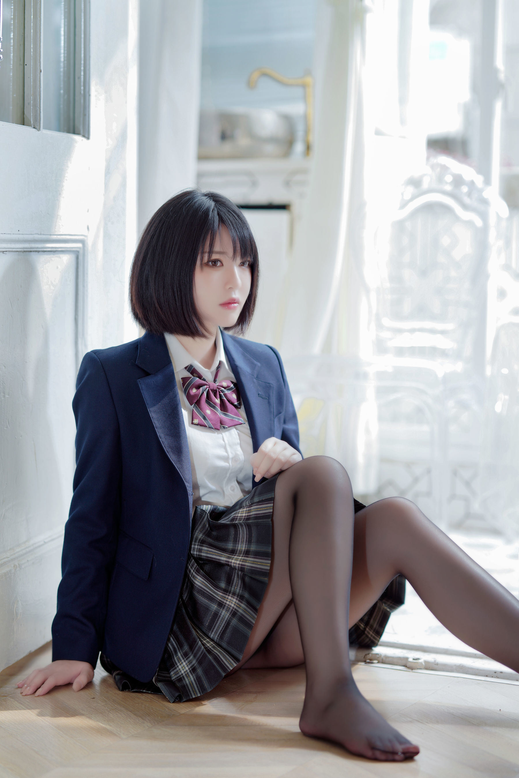 半半子 制服姿态 Cosplay写真