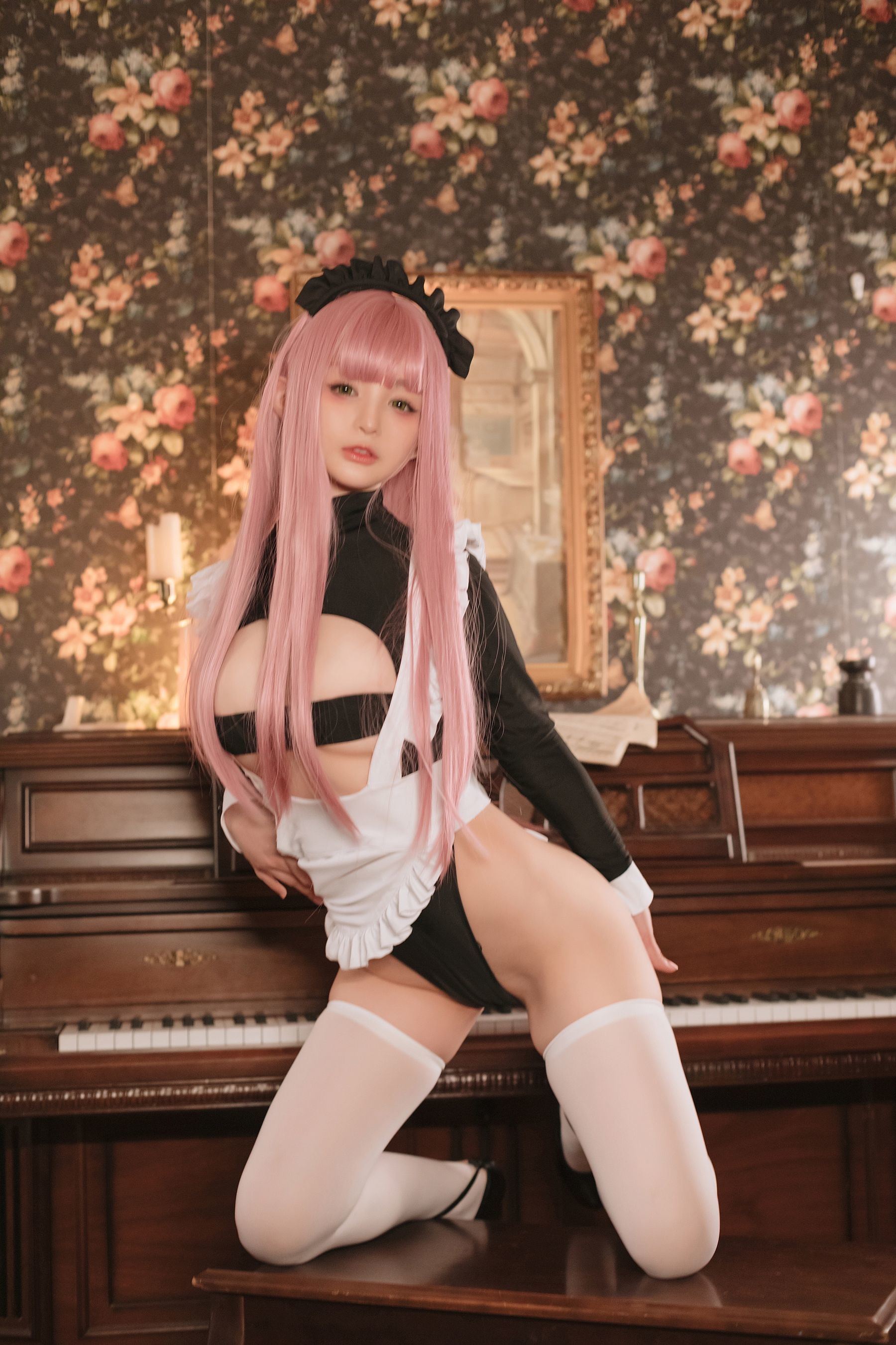 왕홍 COSER 사진] 사쿠라이 닝닝 - 복고 메이드