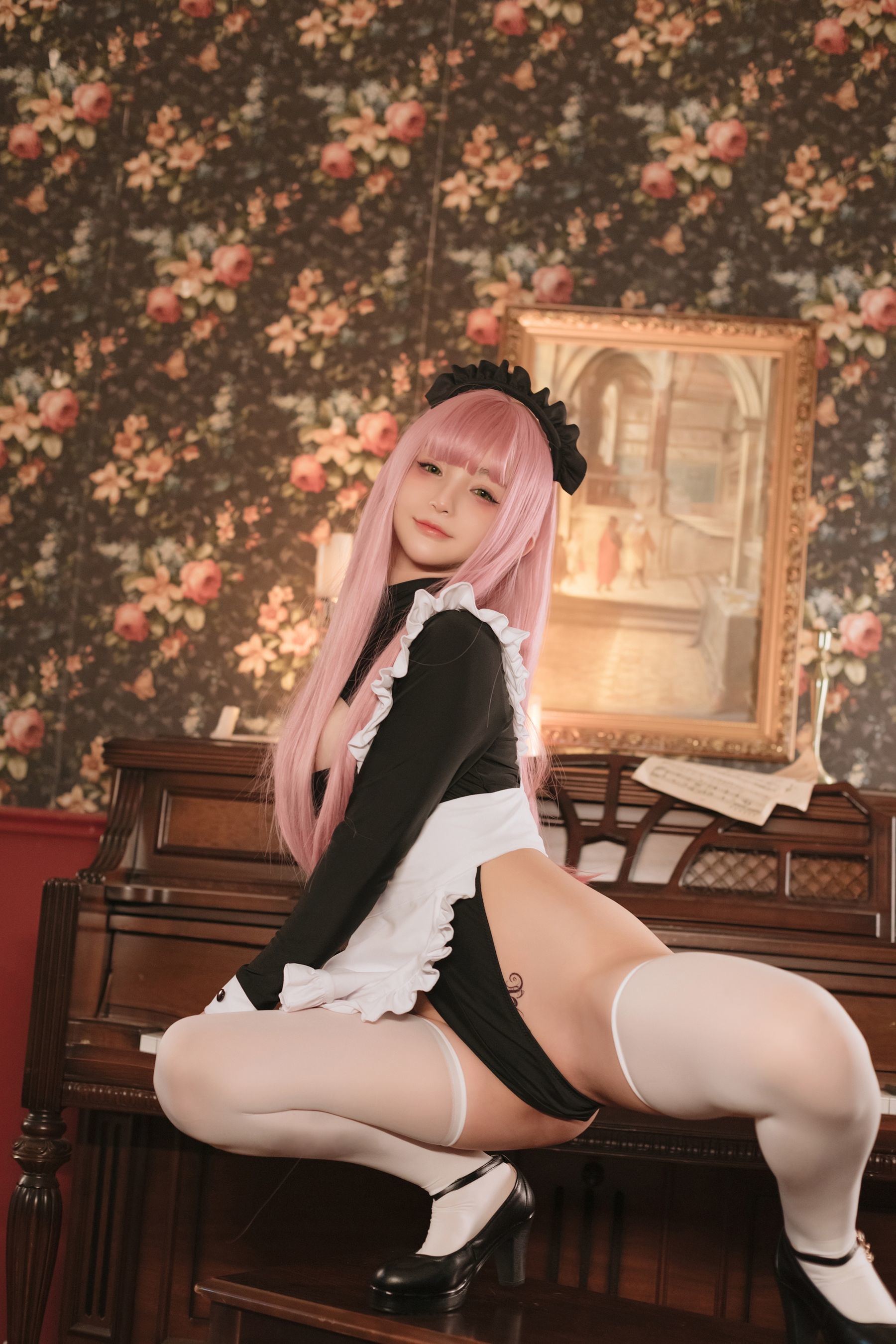 왕홍 COSER 사진] 사쿠라이 닝닝 - 복고 메이드