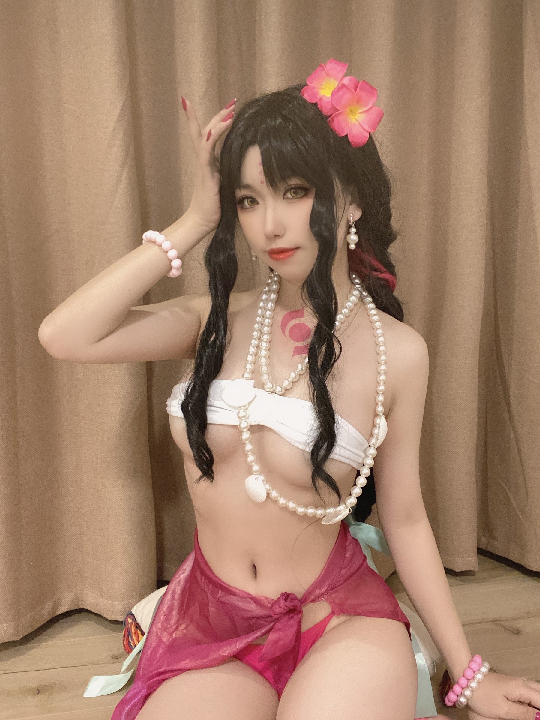 [网红COSER写真] 一北亦北 - 杀生院泳装