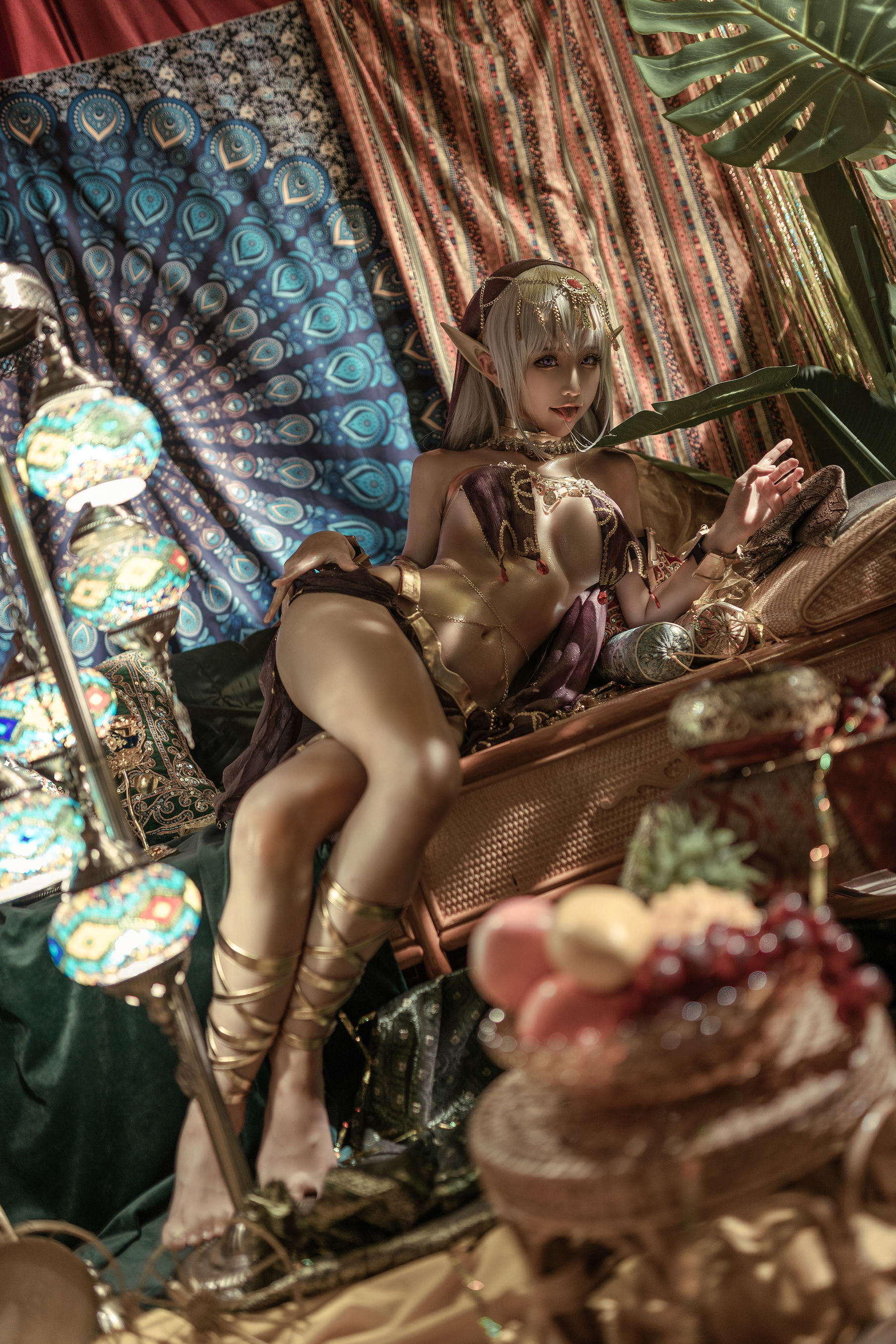 인터넷 홍 COSER 사진] 애니메이션 블로거 춘모모 - 블랙 비스트