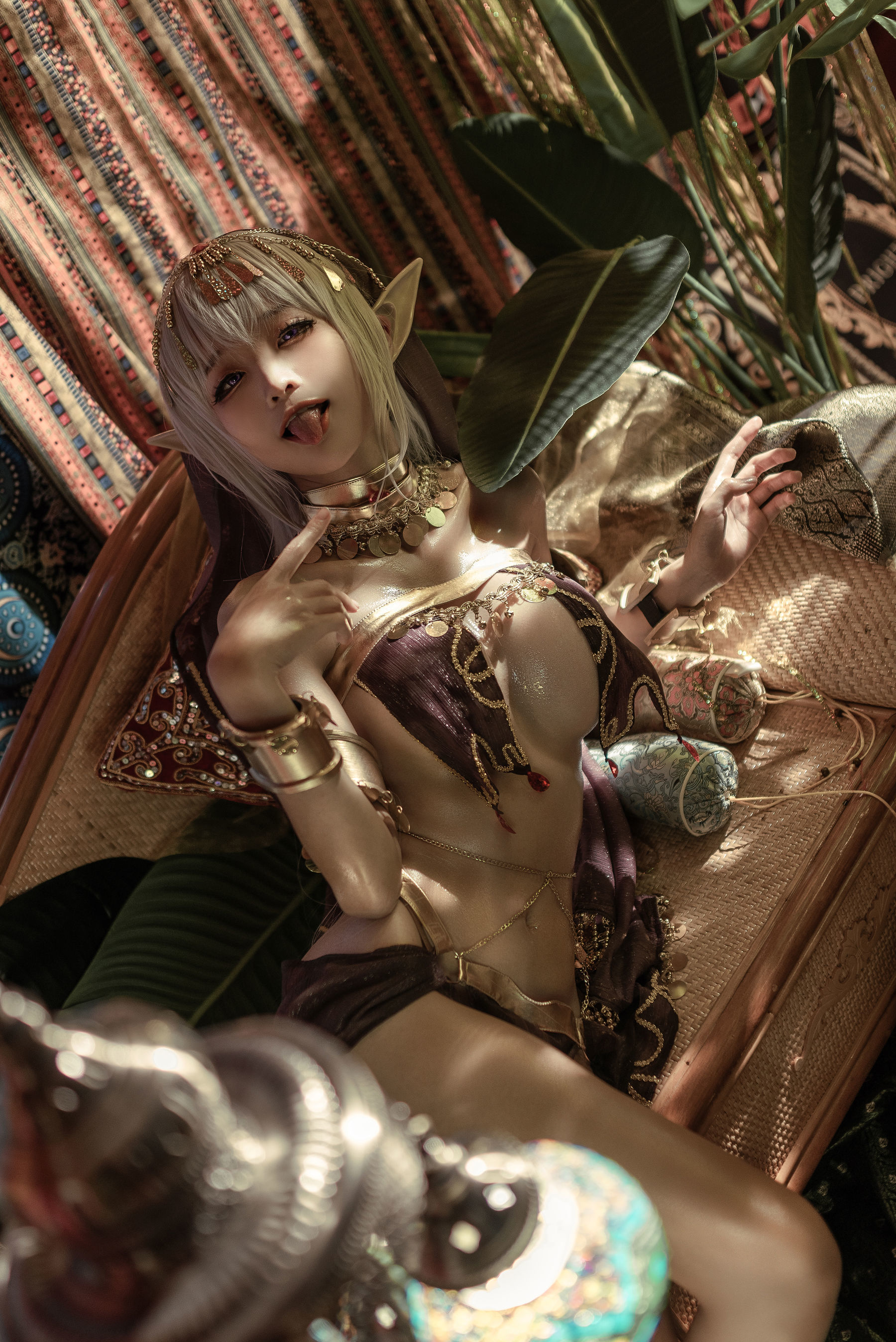 인터넷 홍 COSER 사진] 애니메이션 블로거 춘모모 - 블랙 비스트