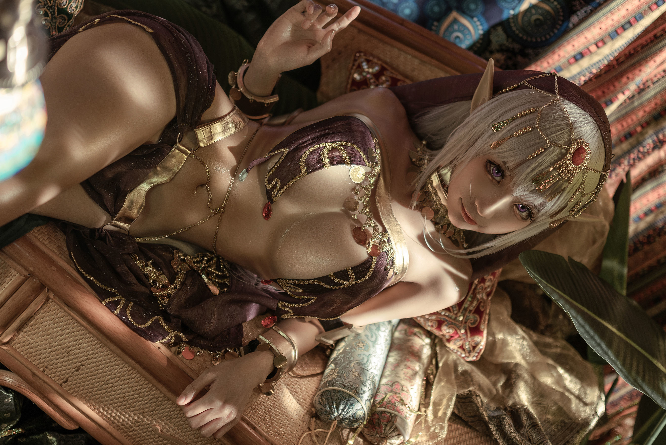 인터넷 홍 COSER 사진] 애니메이션 블로거 춘모모 - 블랙 비스트