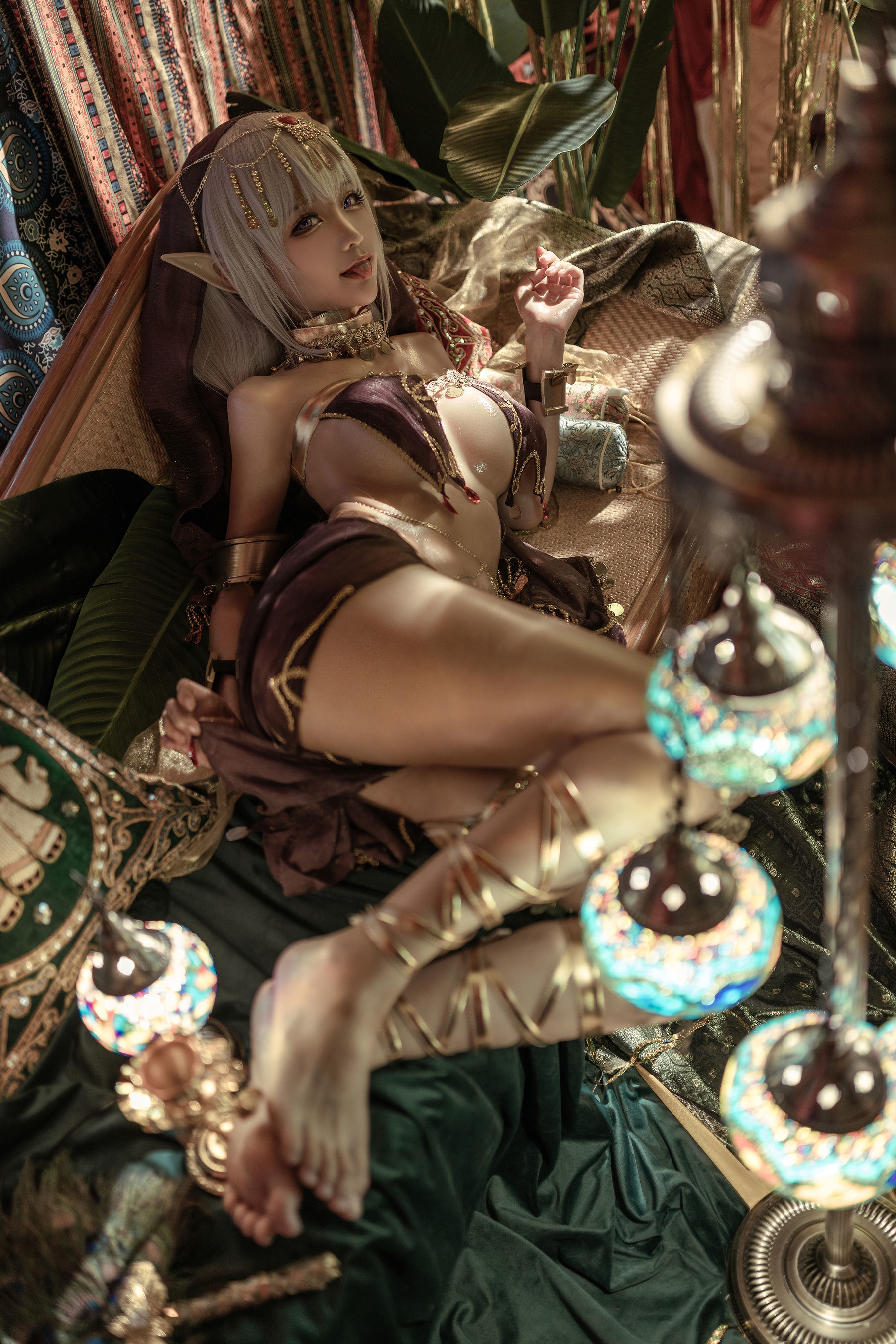 인터넷 홍 COSER 사진] 애니메이션 블로거 춘모모 - 블랙 비스트