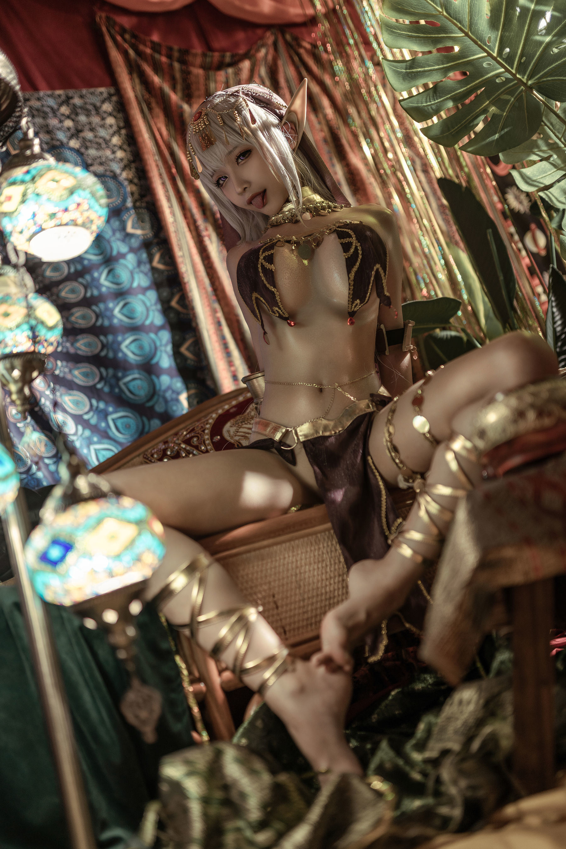 인터넷 홍 COSER 사진] 애니메이션 블로거 춘모모 - 블랙 비스트