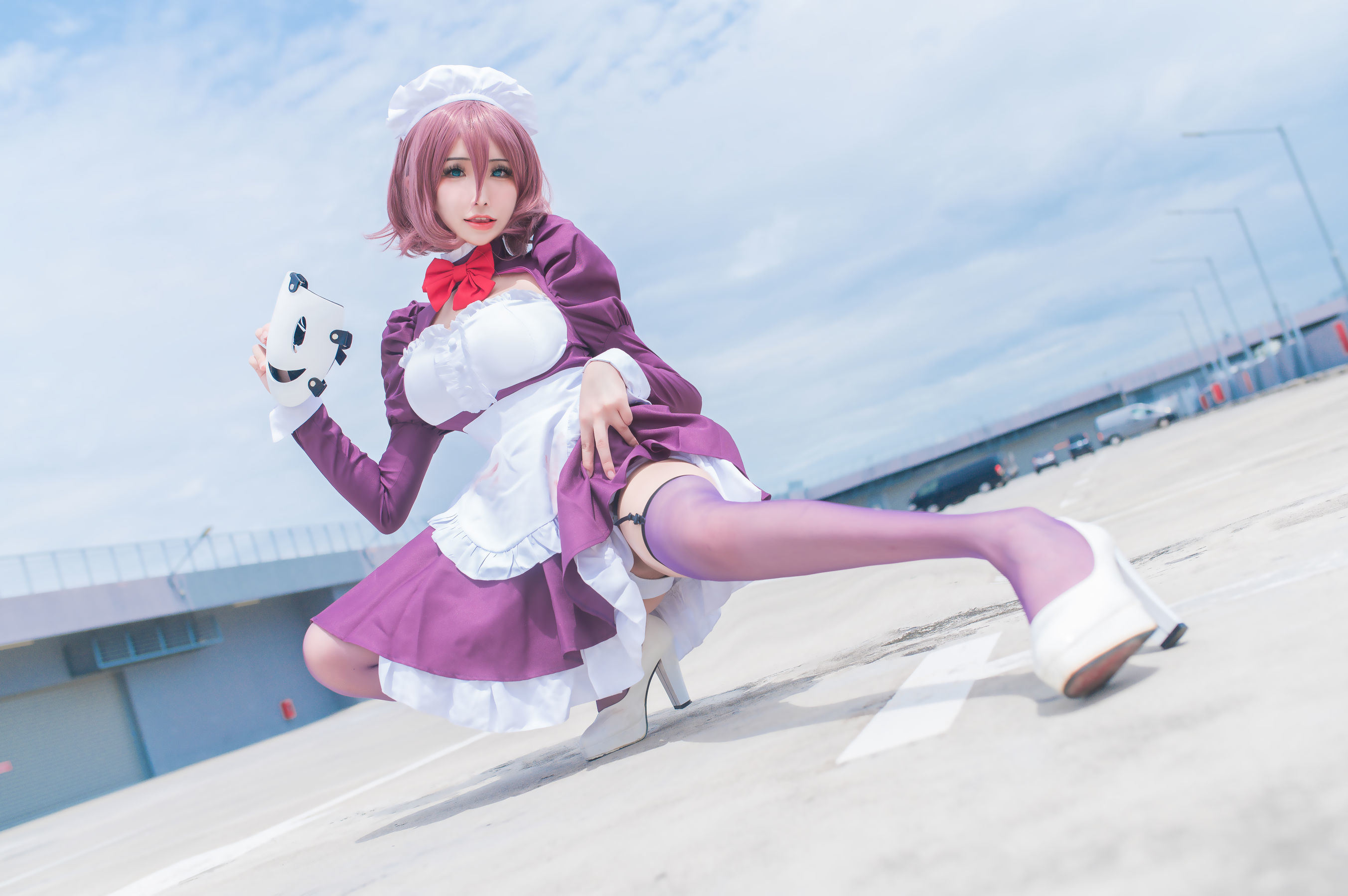 [网红COSER写真] 花リリ(Plant Lily) - Maid Mask