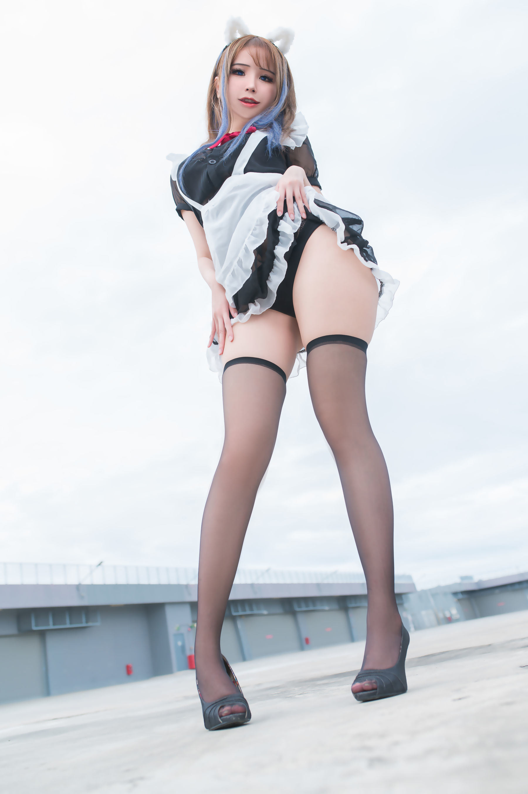 [福利COS] 花リリ(Plant Lily) - Rooftop Maid