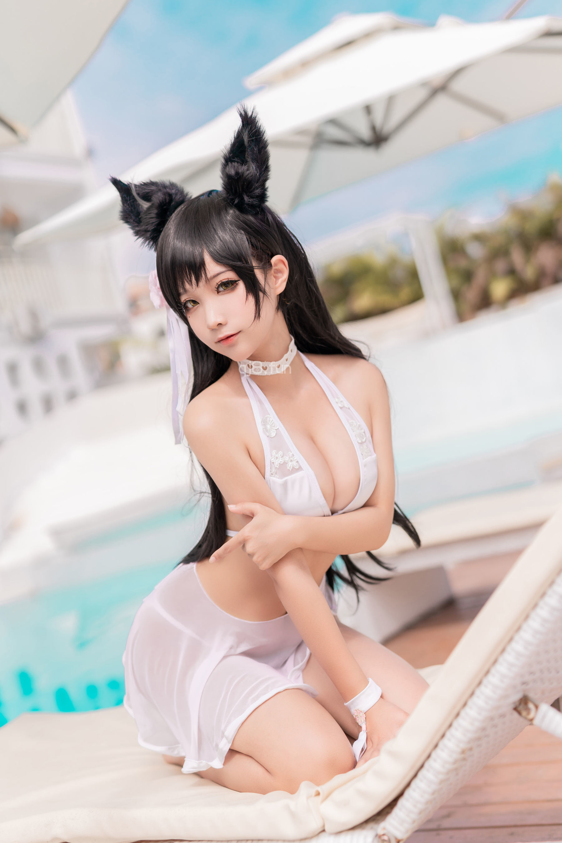 福利COS] アニメブロガー スンチュンモ - アタゴ 犬 水着