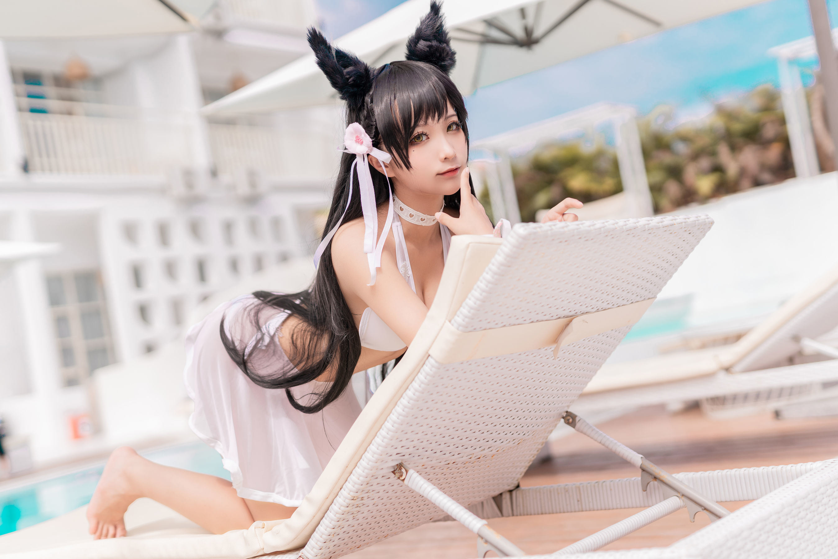 福利COS] アニメブロガー スンチュンモ - アタゴ 犬 水着