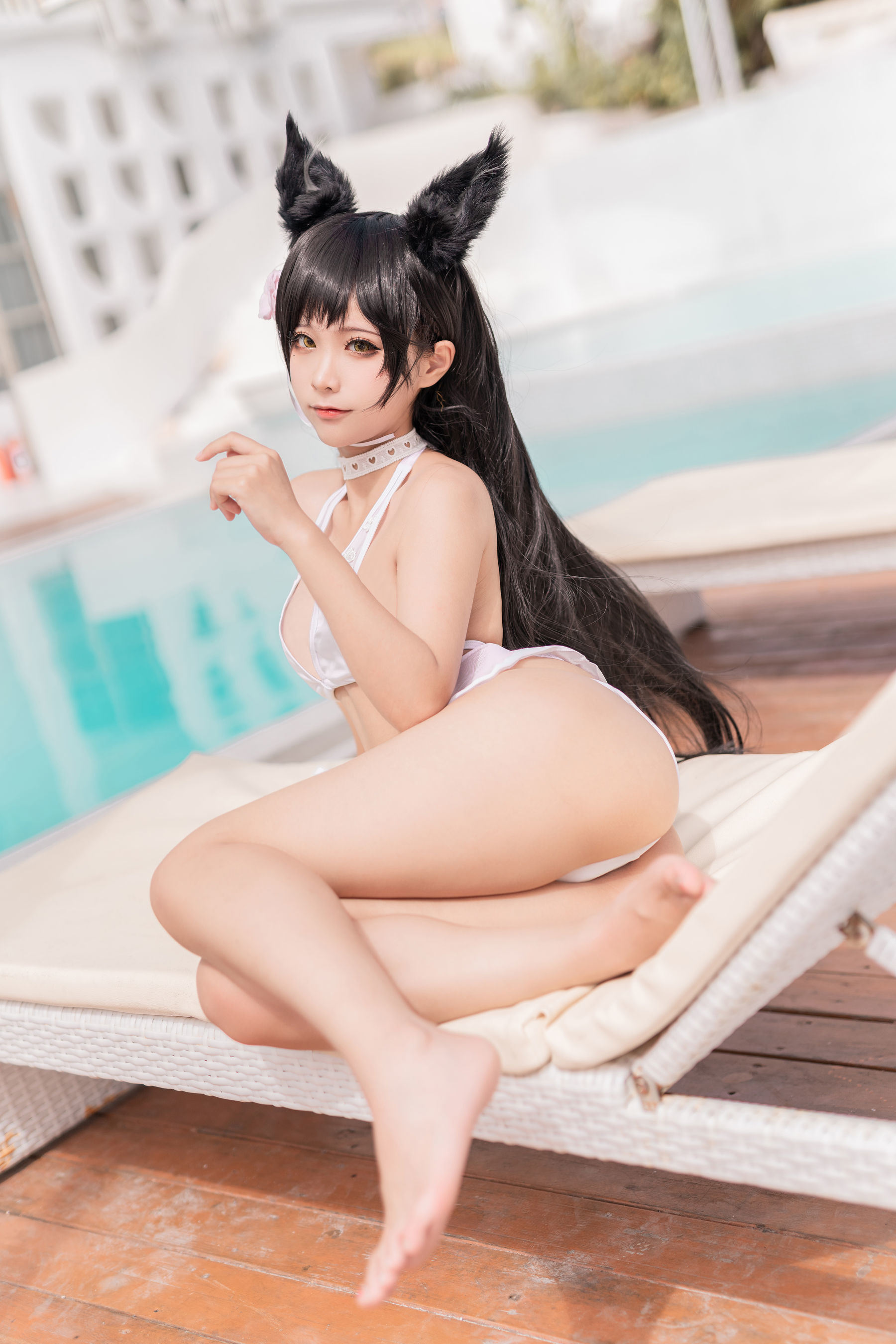 福利COS] アニメブロガー スンチュンモ - アタゴ 犬 水着