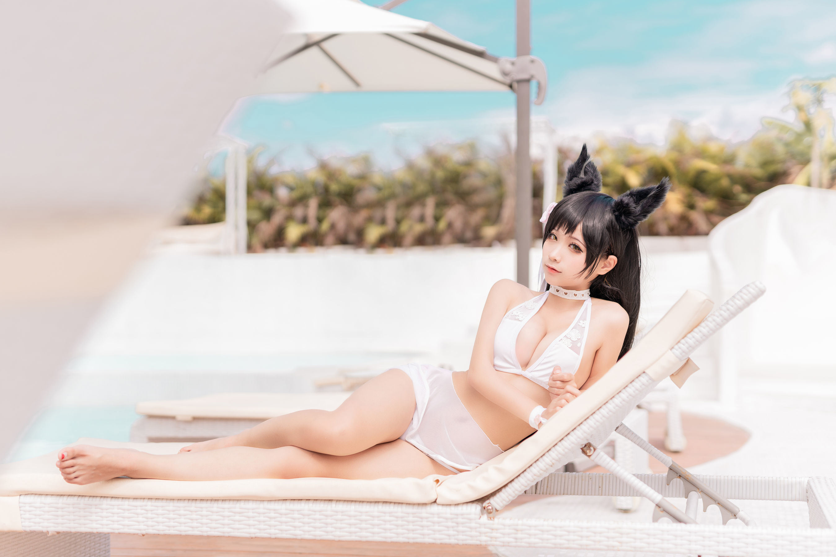 福利COS] アニメブロガー スンチュンモ - アタゴ 犬 水着
