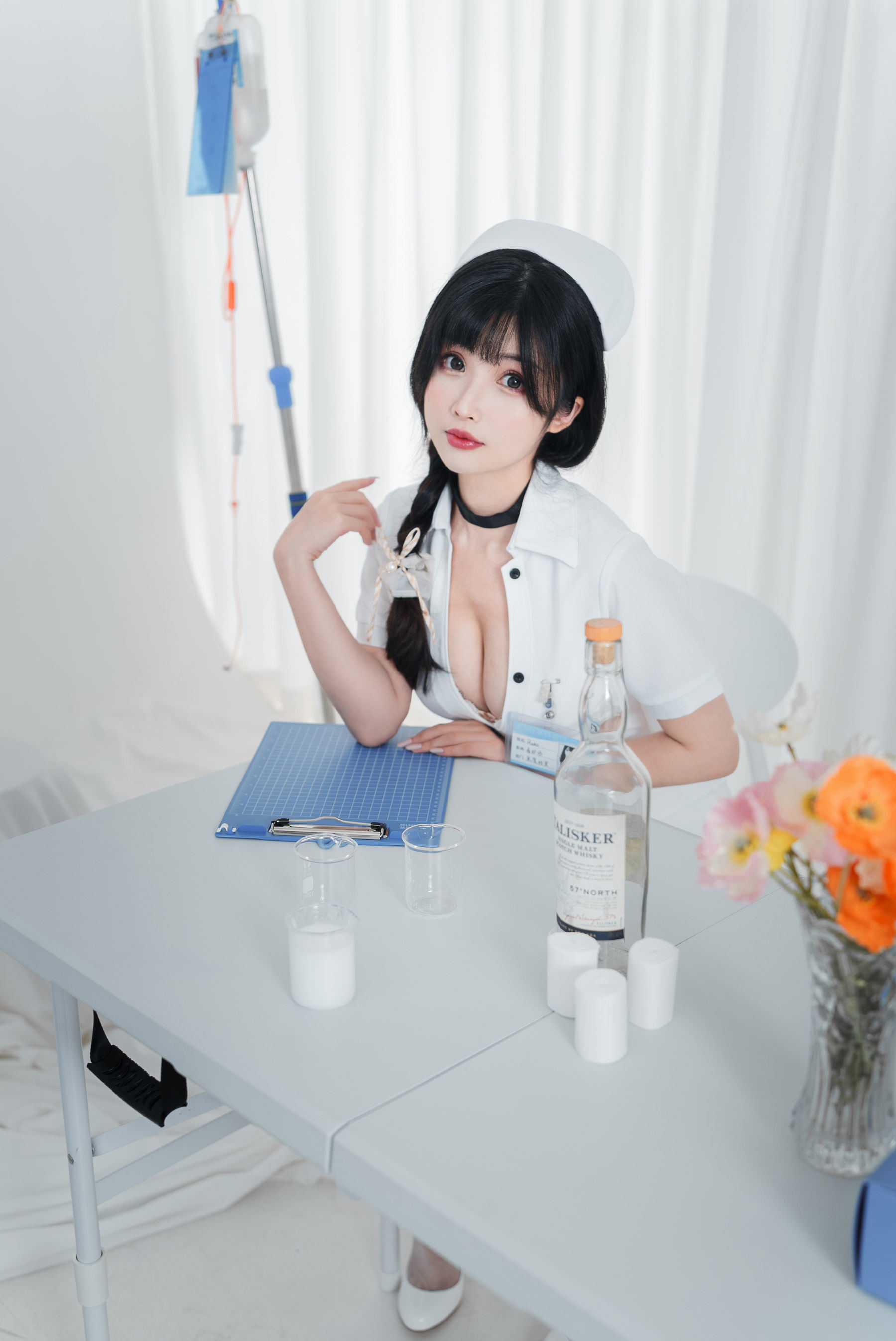 Rioko凉凉子《采集室实习护士》Cosplay写真