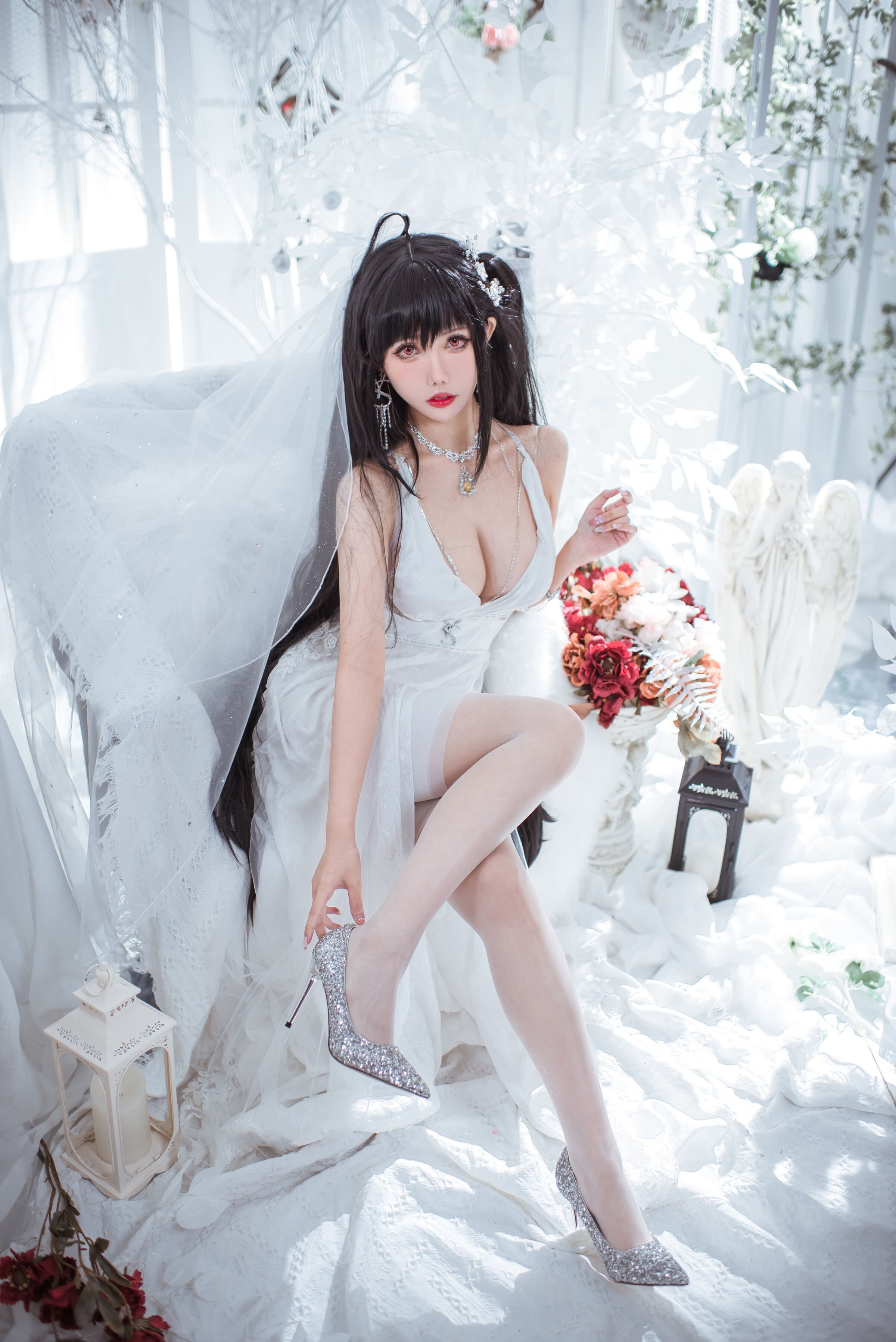 仙女月 - 大凤纯白婚纱 [30P]