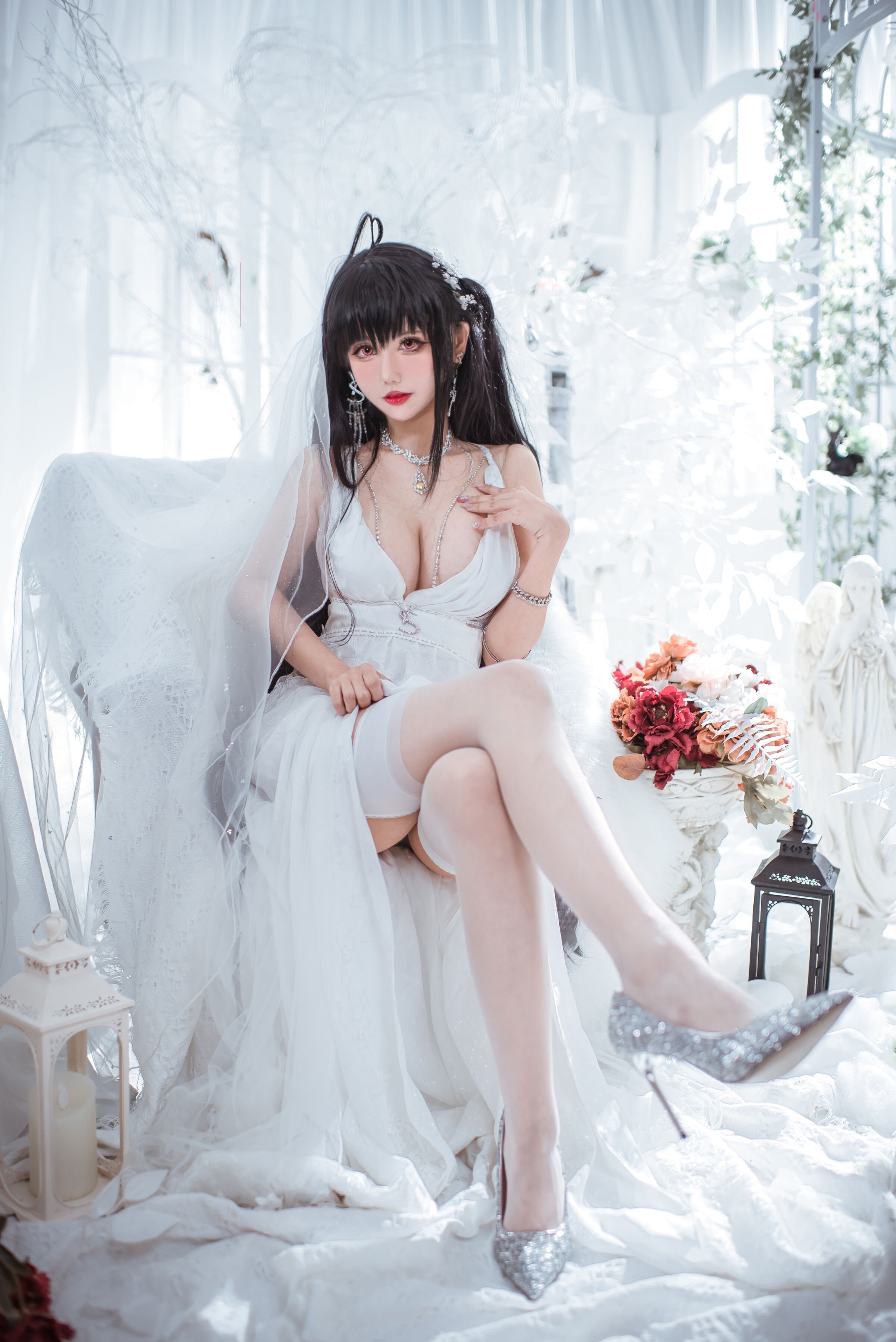 仙女月 - 大凤纯白婚纱 [30P]
