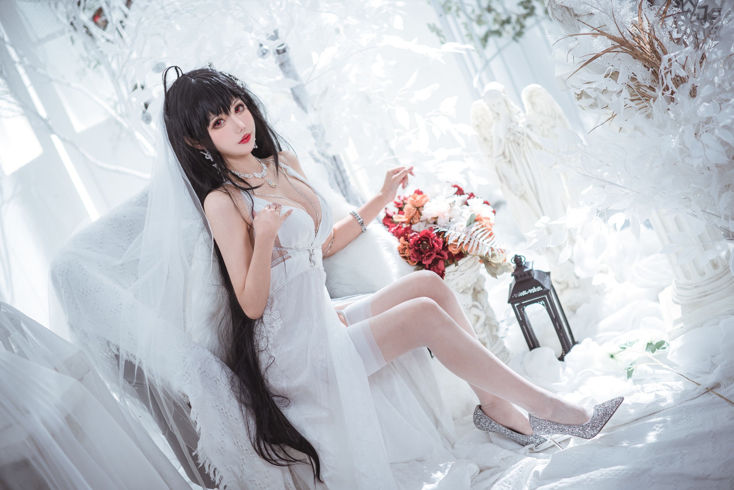 仙女月 - 大凤纯白婚纱 [30P]