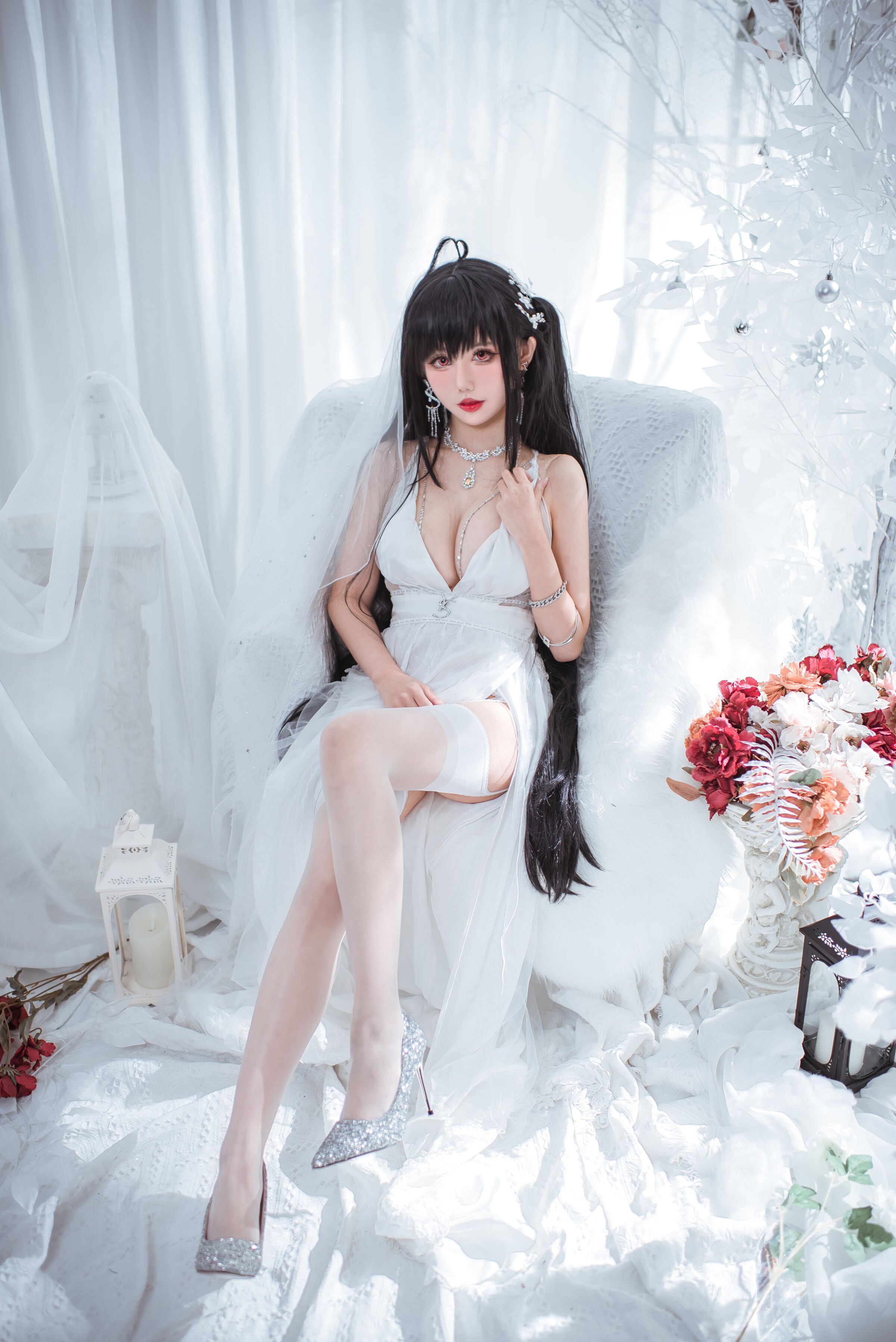 仙女月 - 大凤纯白婚纱 [30P]