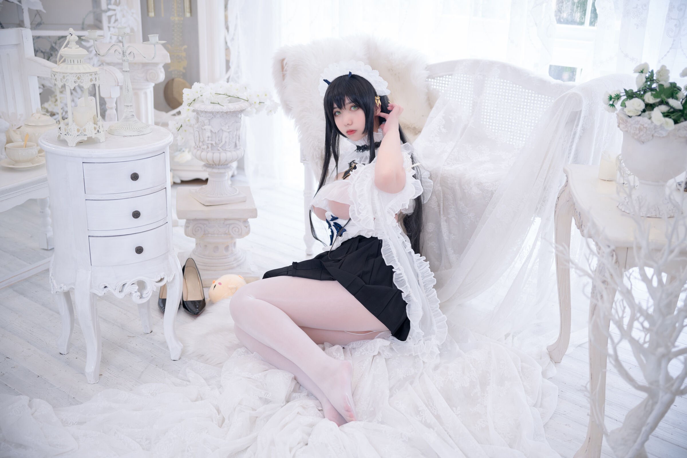 Meroko_Mị Đồng - Azur Lane: Nữ hầu Indomitable không có động lực cô chị lớn [53P