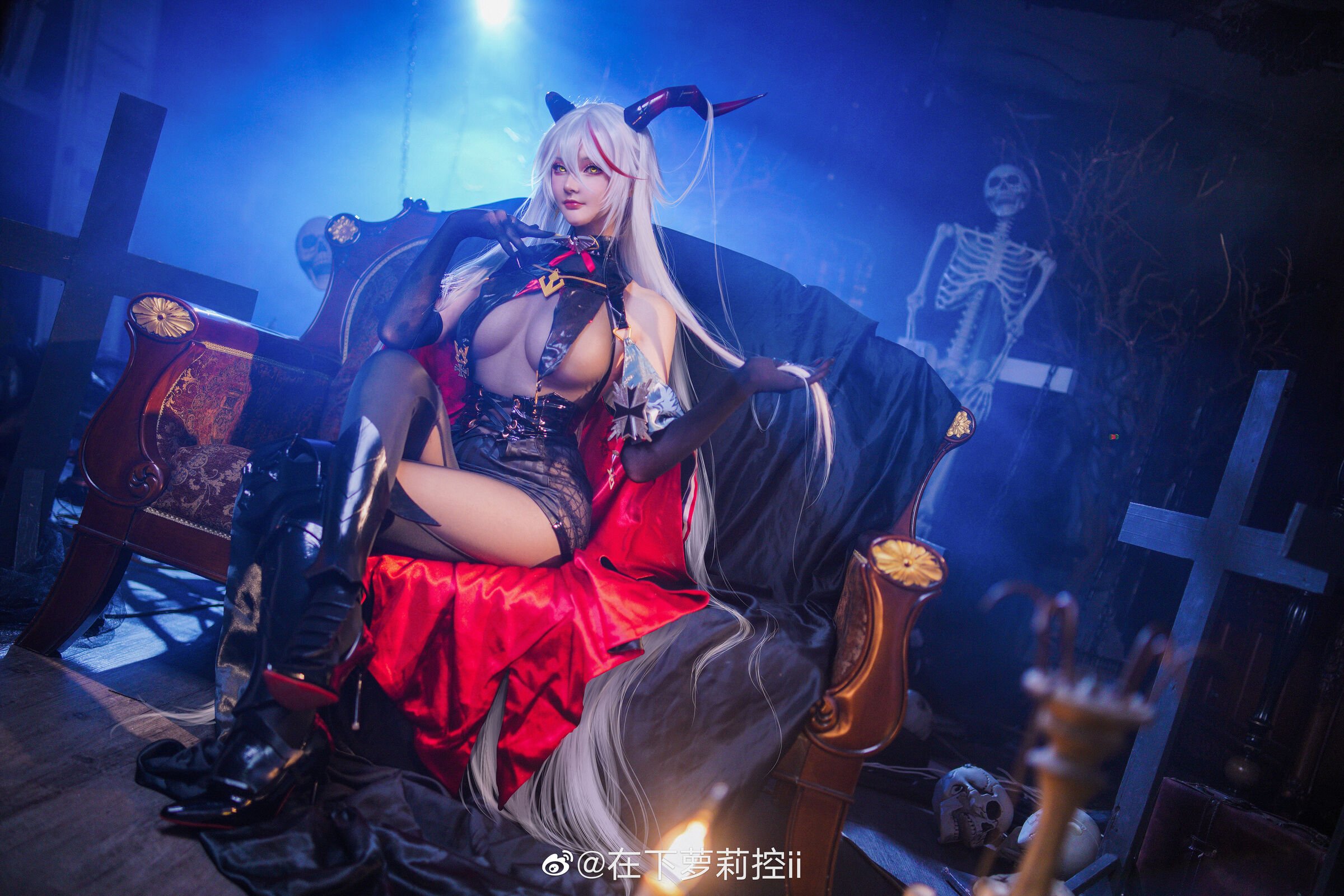 Zai Xia  belle con ii] Aegir + Prinz Eugen + Louis IX + Atago (Azur Lane)