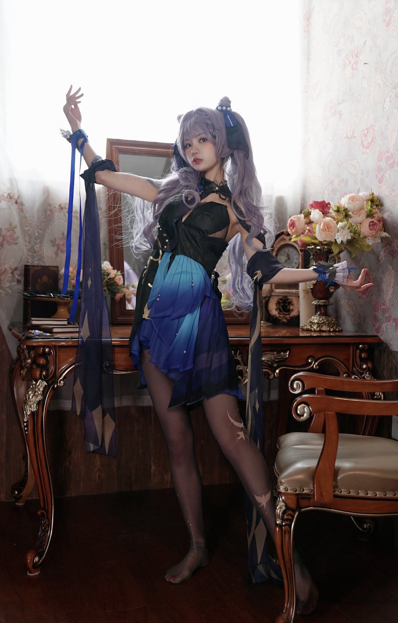 橙子喵酱刻晴 Cosplay | 私房角色写真