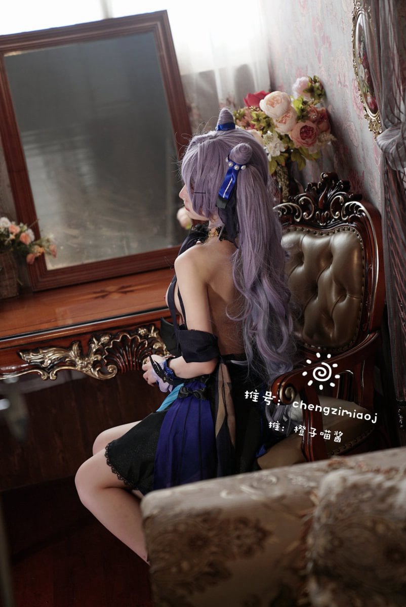 橙子喵酱刻晴 Cosplay | 私房角色写真