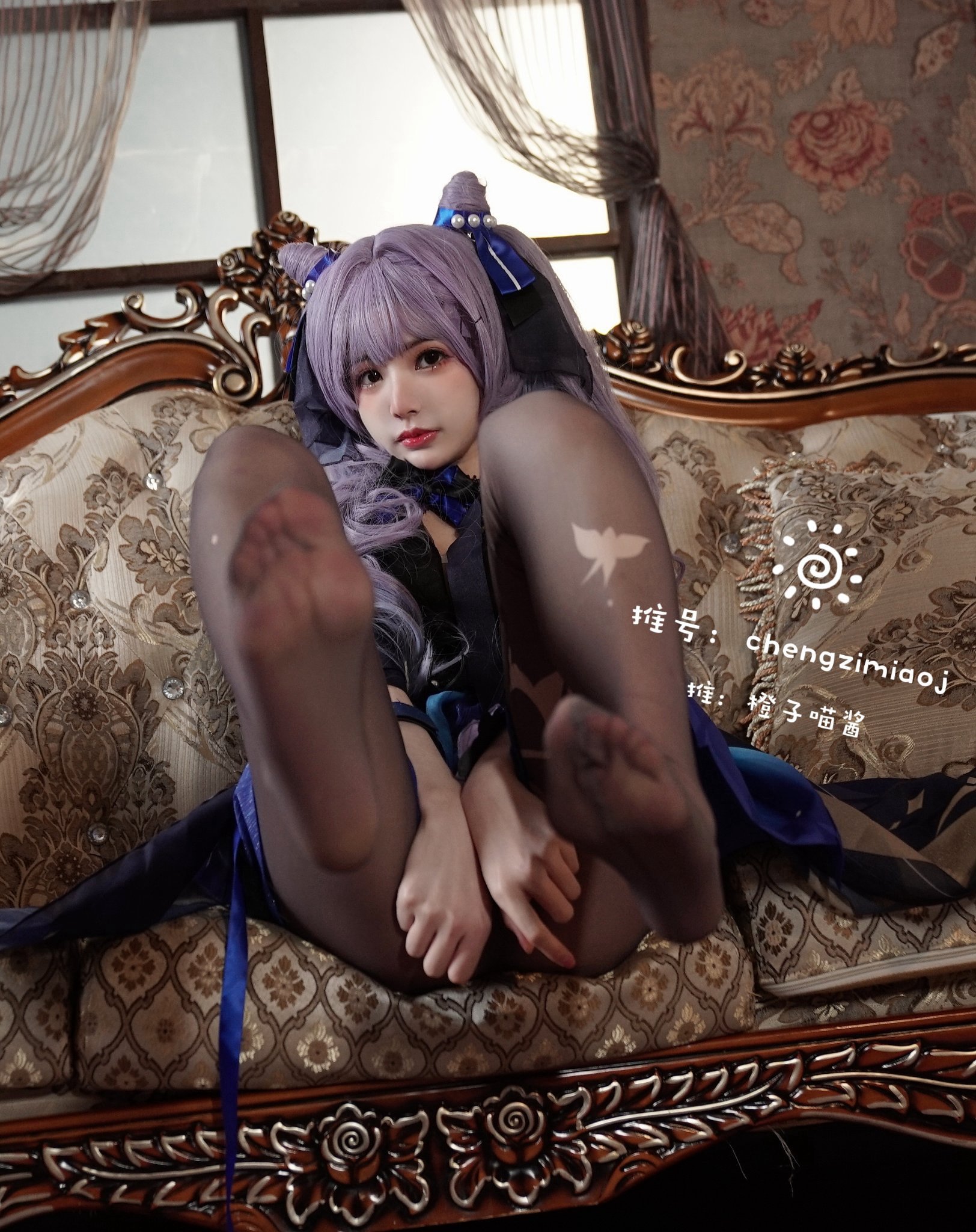 橙子喵酱刻晴 Cosplay | 私房角色写真